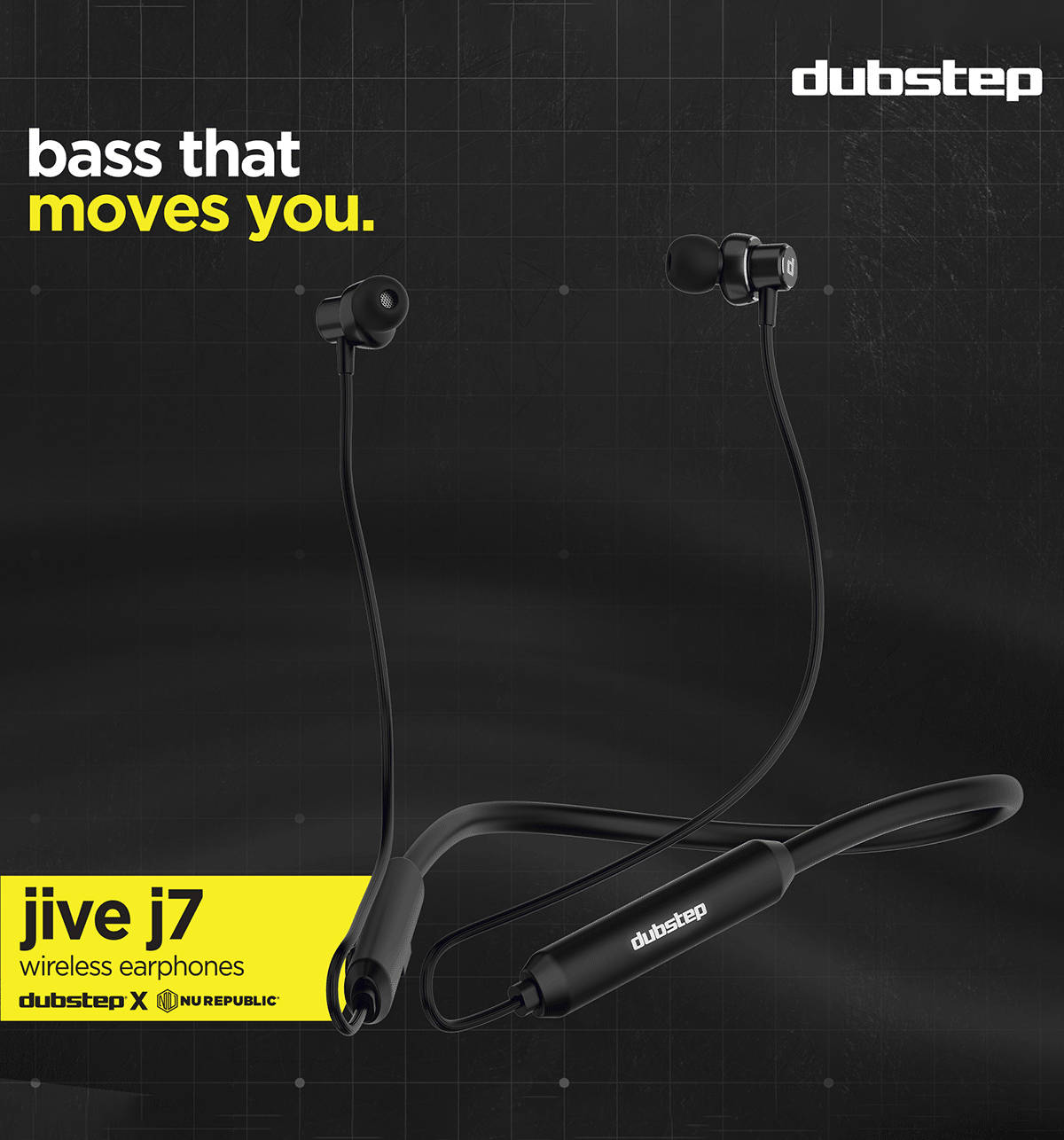 Dubstep Jive J7 In-Ear Bluetooth Neckband Black - Image 2