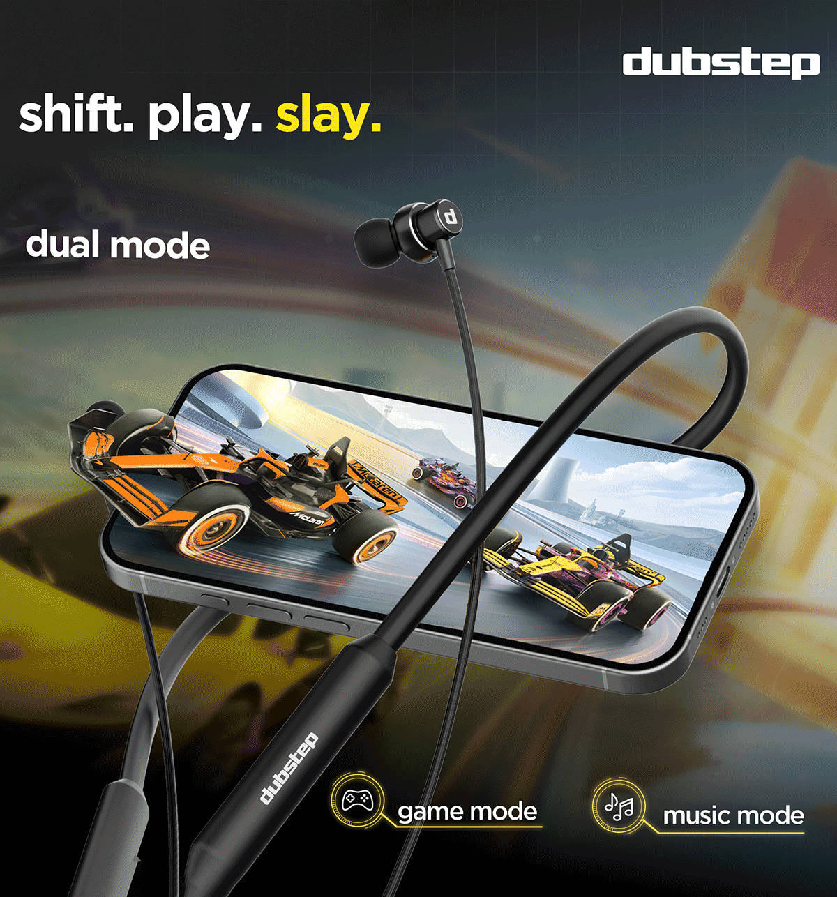 Dubstep Jive J7 In-Ear Bluetooth Neckband Black - Image 11