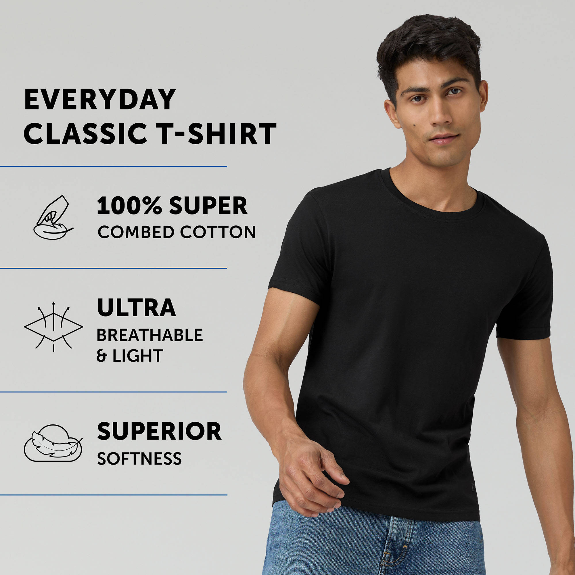 Buy XYXX Intellieaze Combed Cotton Solid Pace T -Shirt - for men