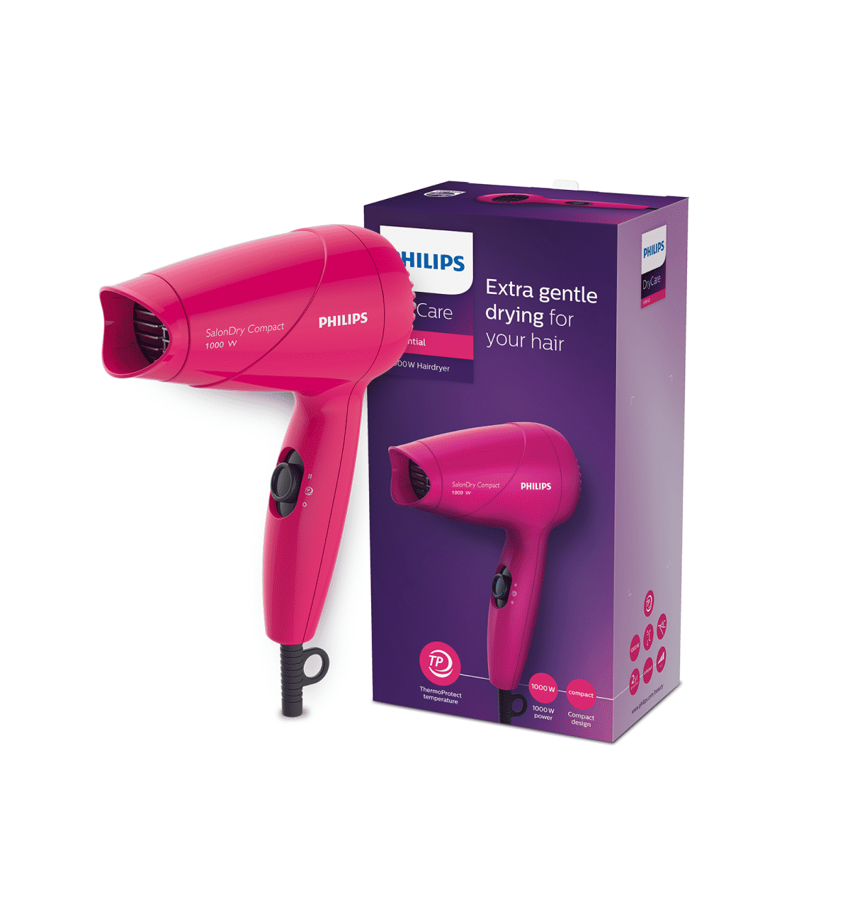 Buy Philips Compact Hair Dryer Flexible heat settings