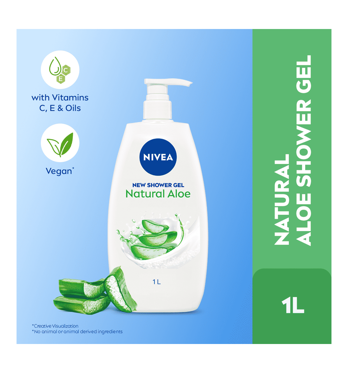 Buy Nivea Shower Gel Natural Aloe Online (1 ltr) At Best Price