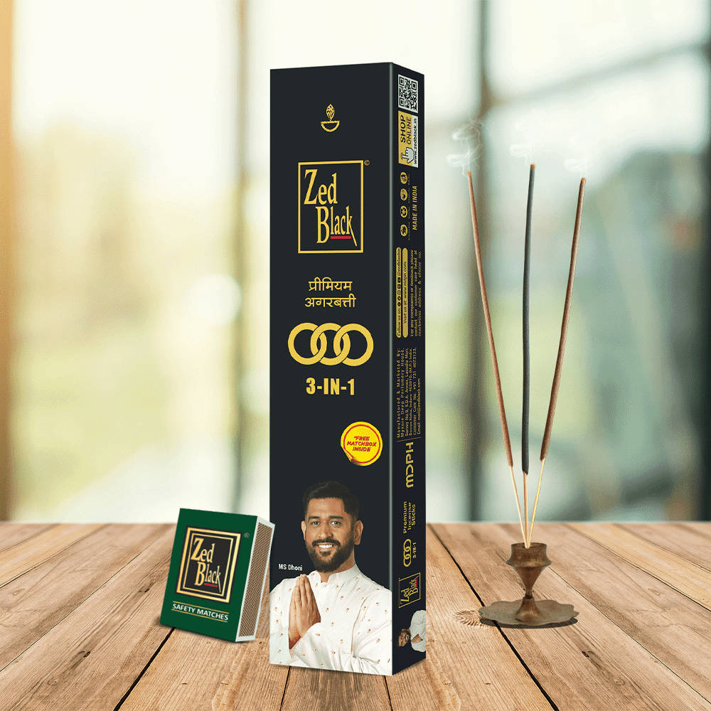 Buy Zed Black 3-in-1 Large Pack with Matchbox Online (100 g) At