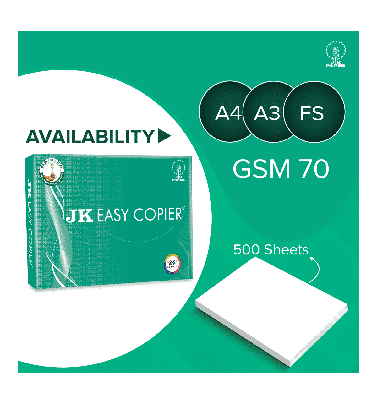JK Paper Easy Copier A4 Paper (75 GSM, 500 Sheets) - Image 8