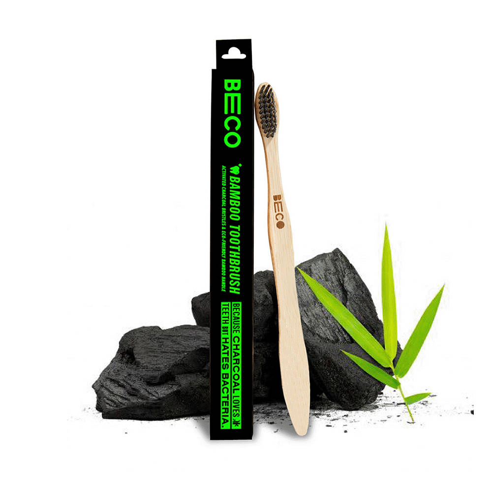 Bamboo Toothbrush Charcoal Activated Bristles (Pack of 4) — Flash AI Score 92/100