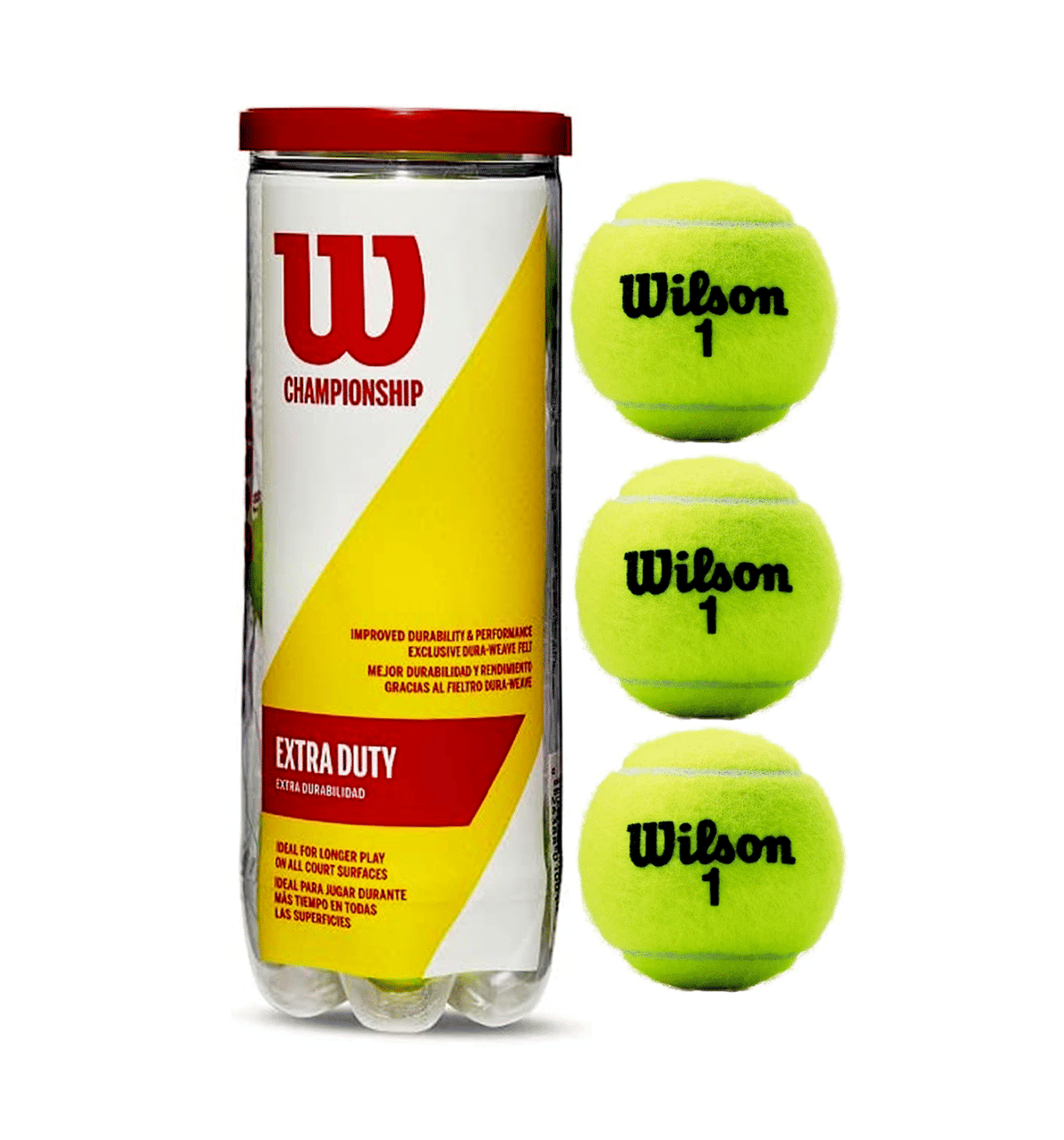 Buy Wilson Champion Tennis Balls (Pack of 3, Assorted) Online (1