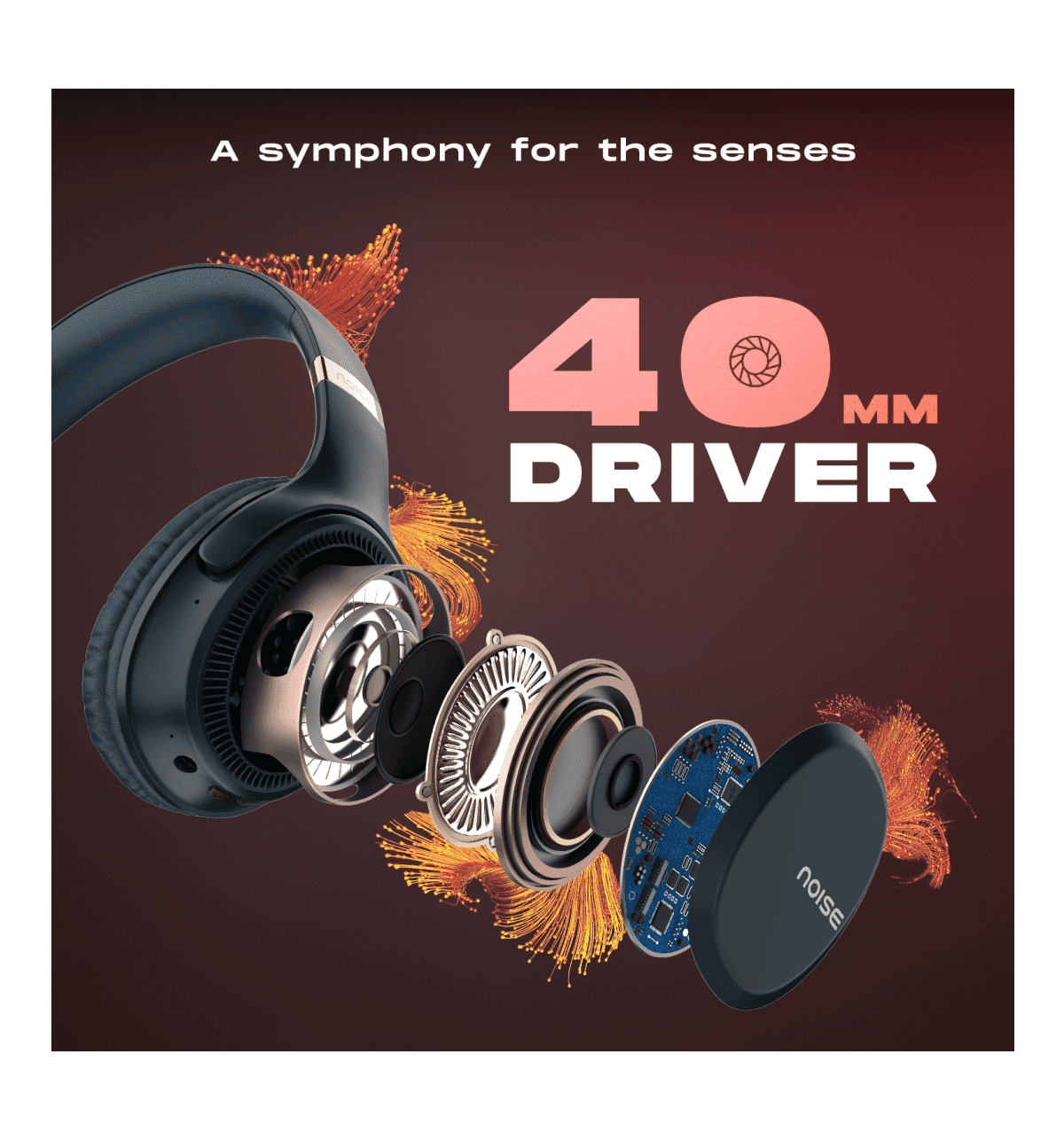 Noise Airwave Max 3 Wireless Headphones, 70H Playtime, BT v5.3, - Image 5