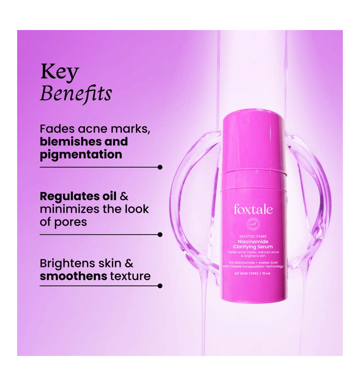 Foxtale 12% Niacinamide + Azelaic Acid Serum 10 ml - Image 2