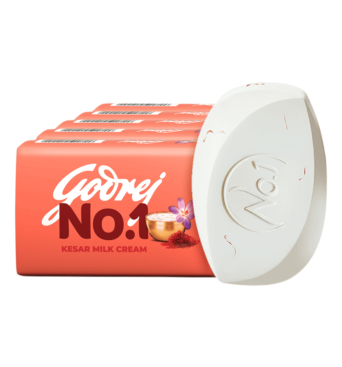 Buy Godrej Kesar Milk Cream Bathing Soap, with Natural