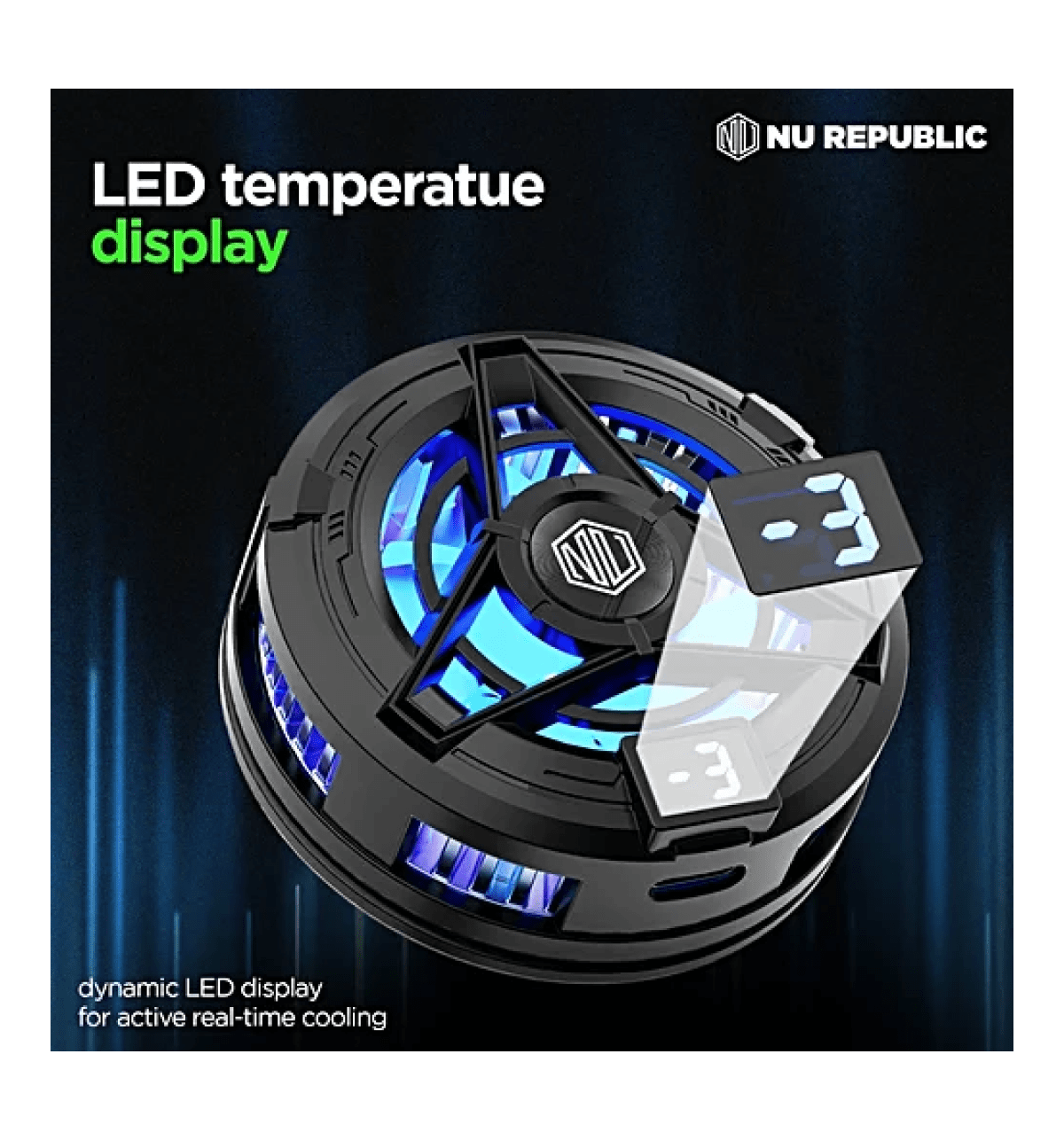 Nu Republic Dread Chill Magnetic Mobile Gaming Cooler (Black) - Image 6