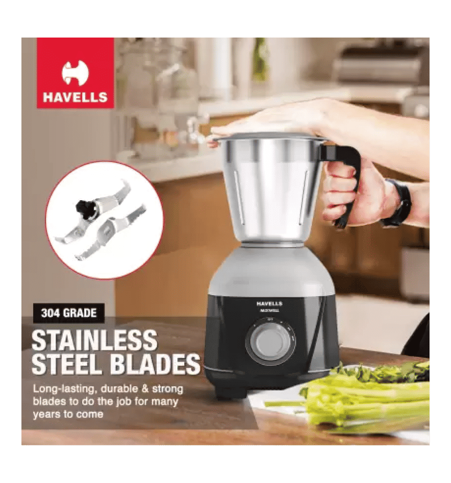 Buy Havells Mixwell - N 500W 3 Jar Mixer Grinder Online (1 Piece