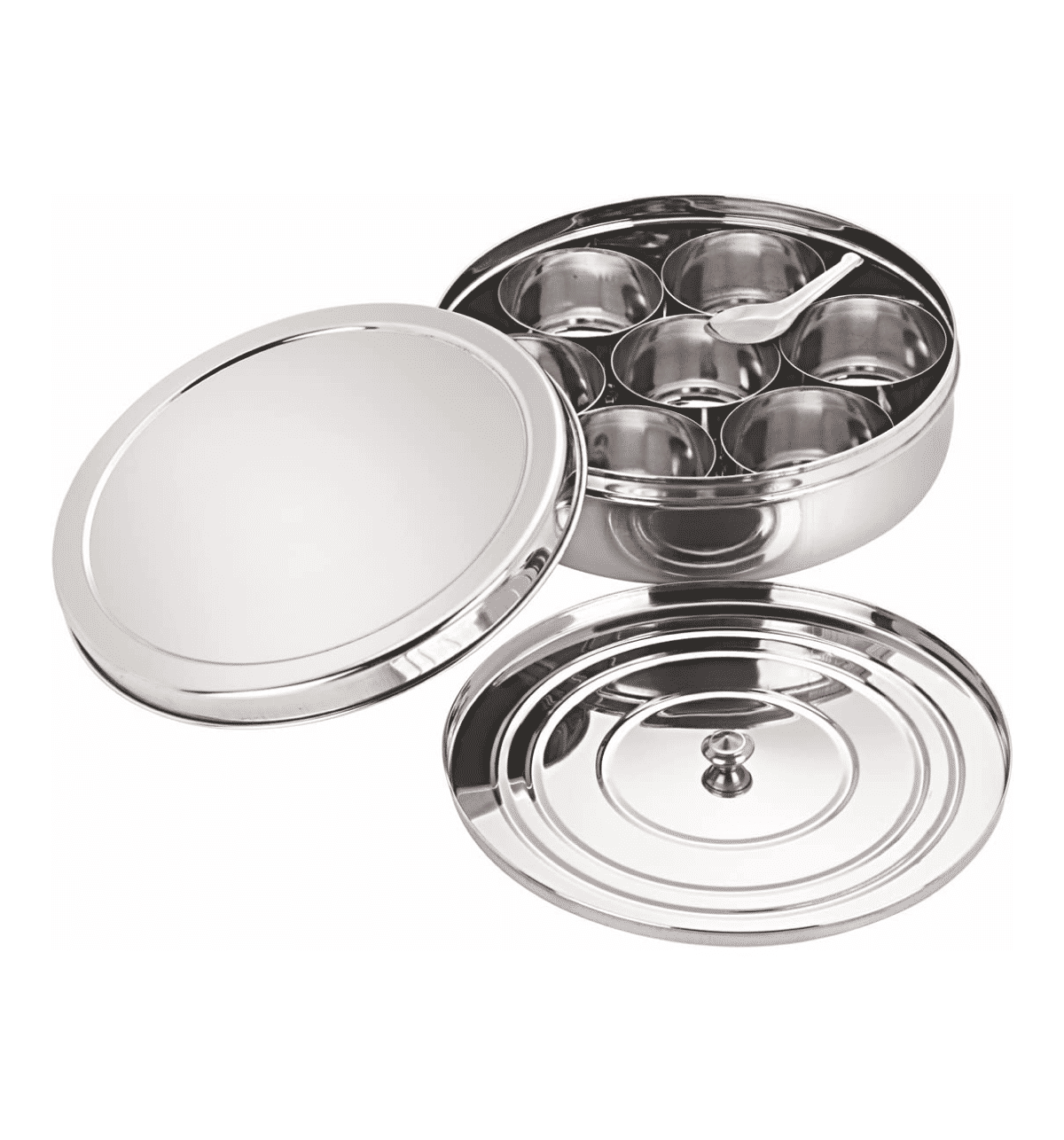 Buy Neelam Stainless Steel Spice Box Set (825 ml, 10 Pieces, 7
