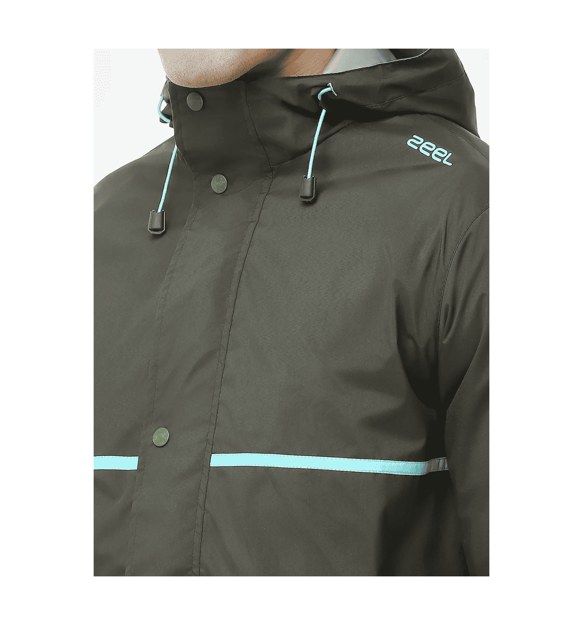 Buy Zeel Apex Rainsuit for Men (XXL, Polyester, Olive) Online (1