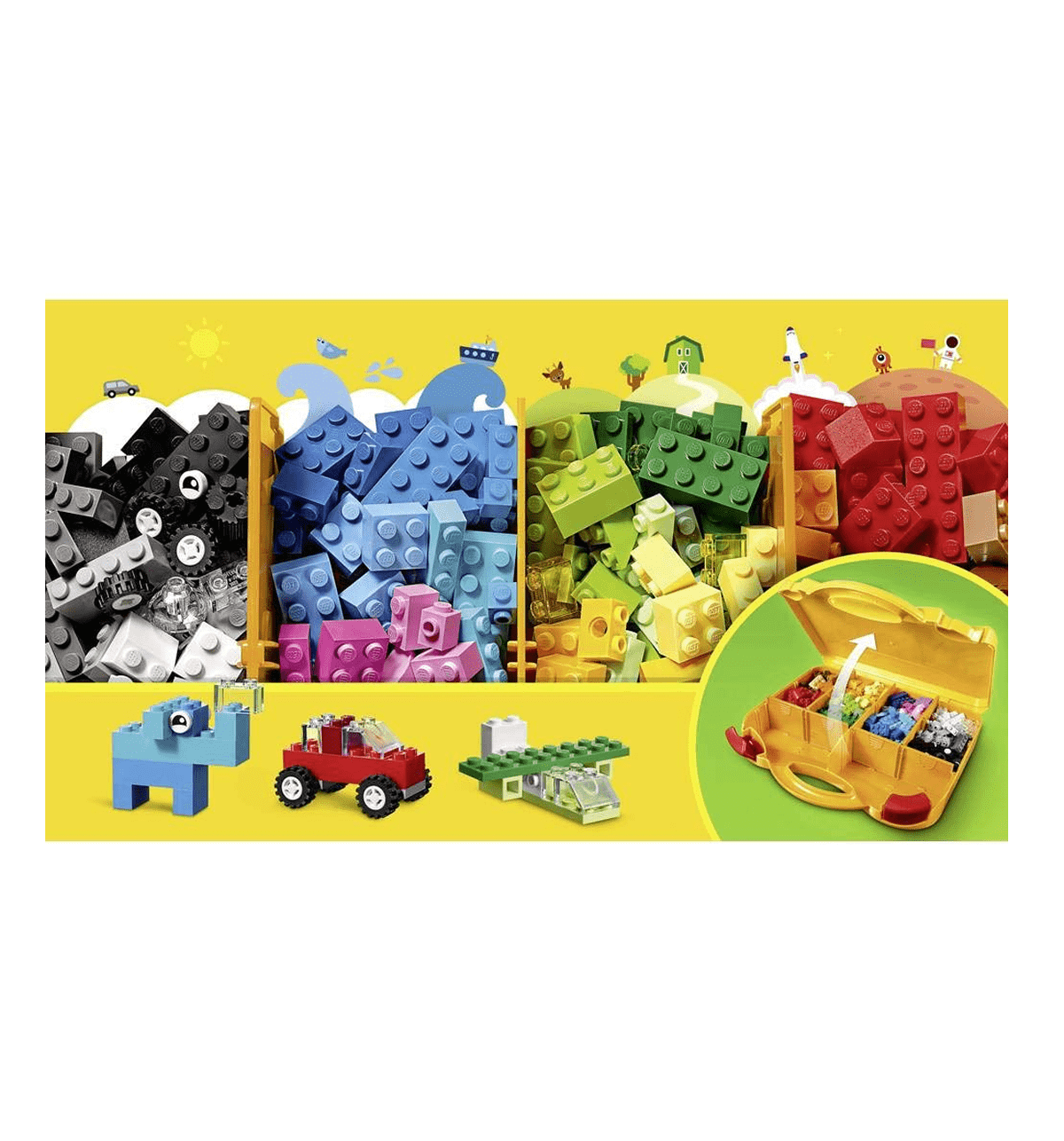 Building Blocks Lego Classic Creative Suitcase 10713 Building Kit