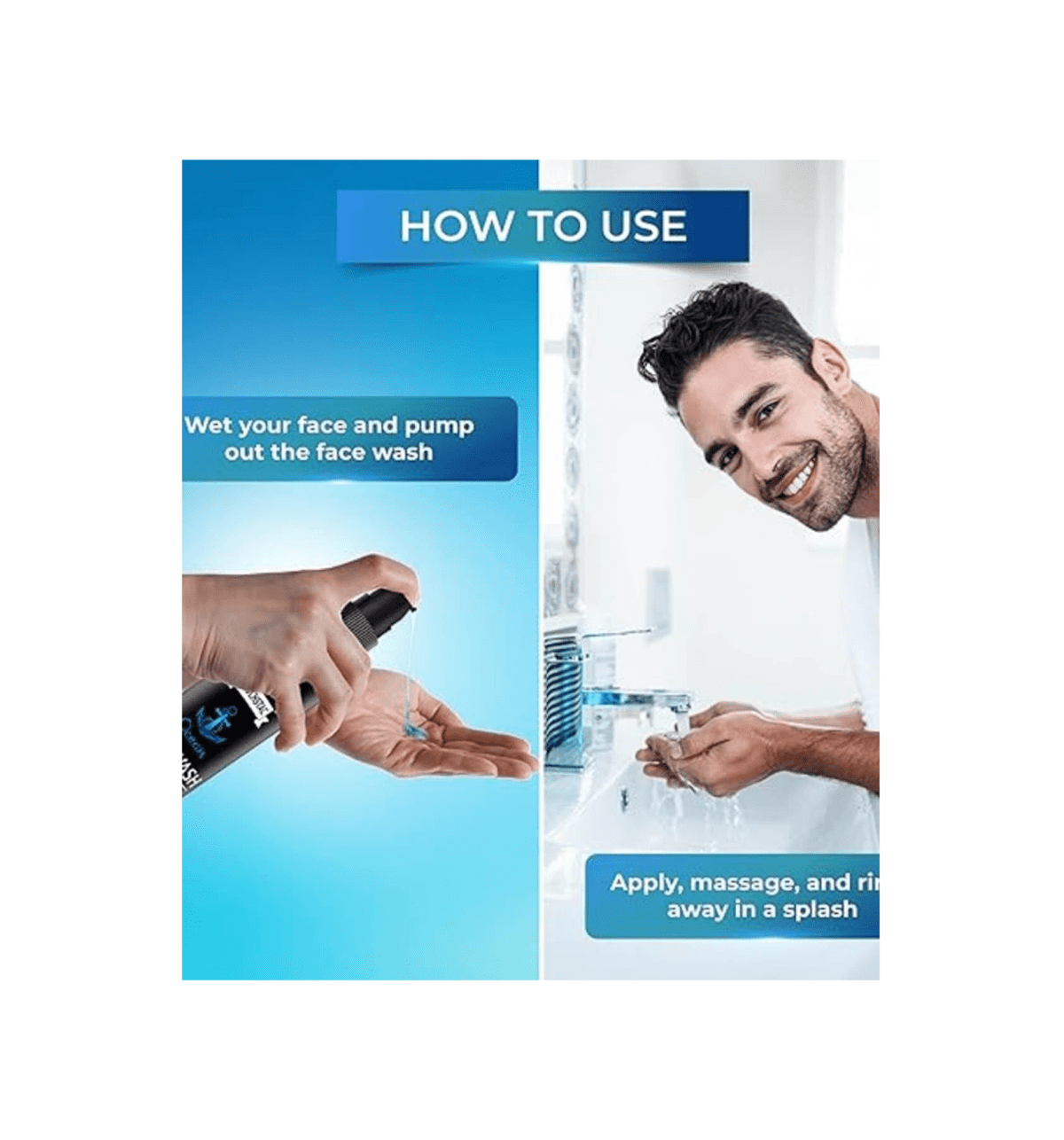 MUUCHSTAC Ocean Face Wash for Men 100 ml - Image 5