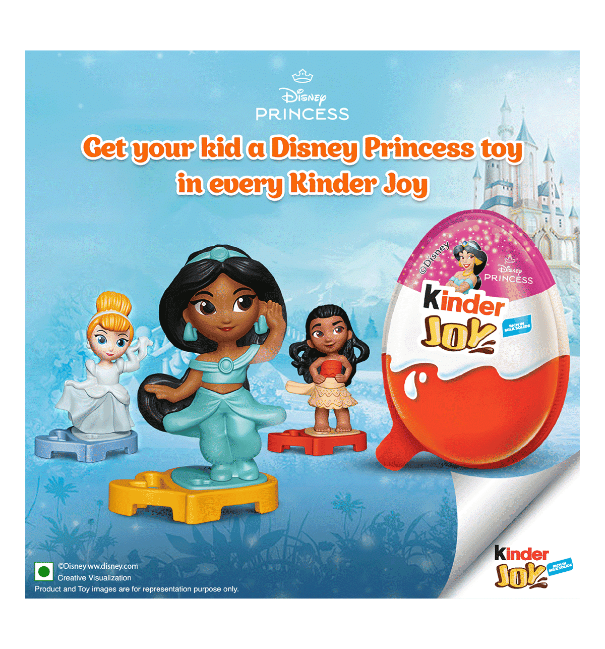 Chocolate Kinder Egg Princess Toys Kinder Joy Single Pack