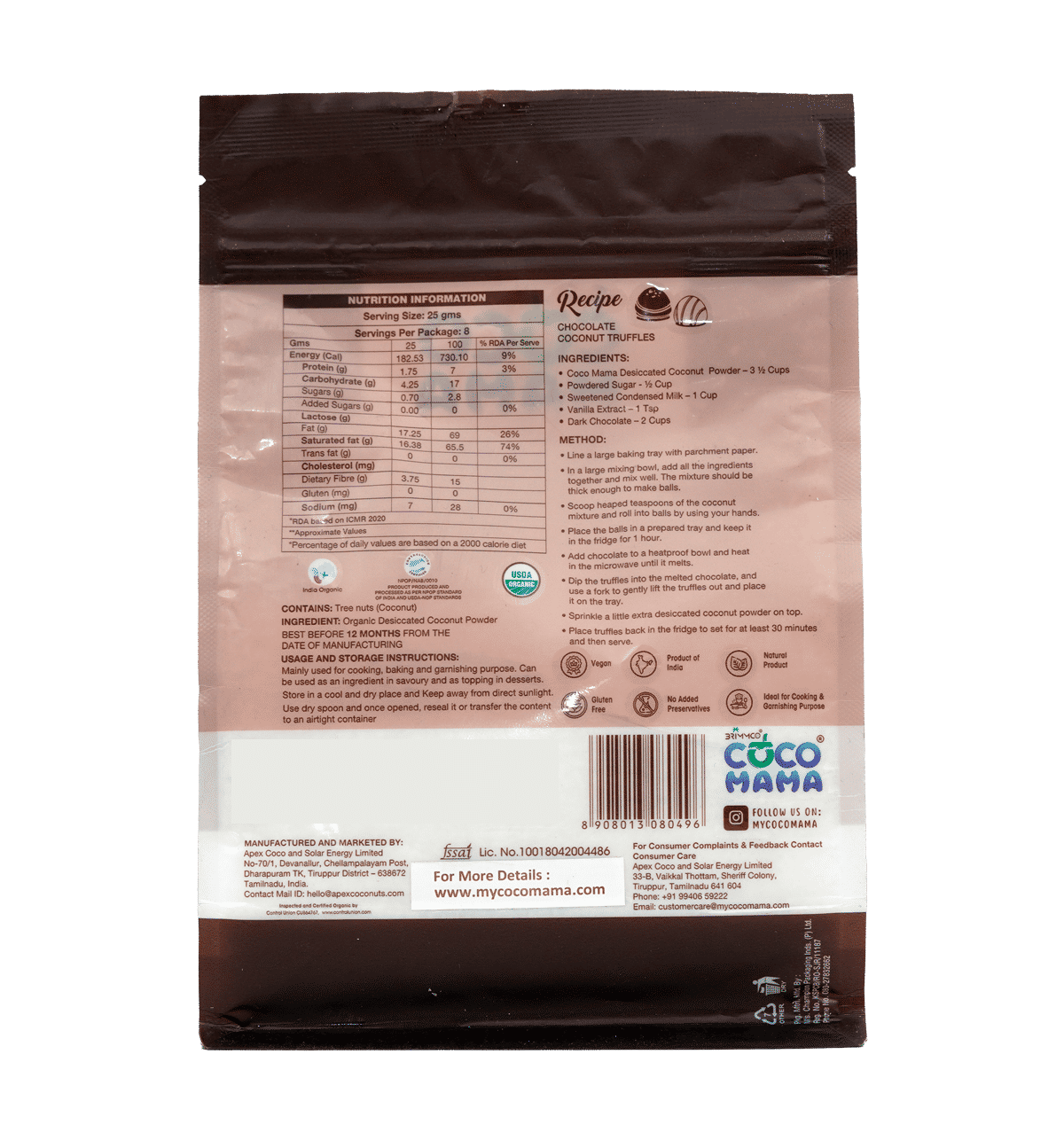 Buy COCO MAMA Desiccated Coconut Powder Online (200 g) At Best Price