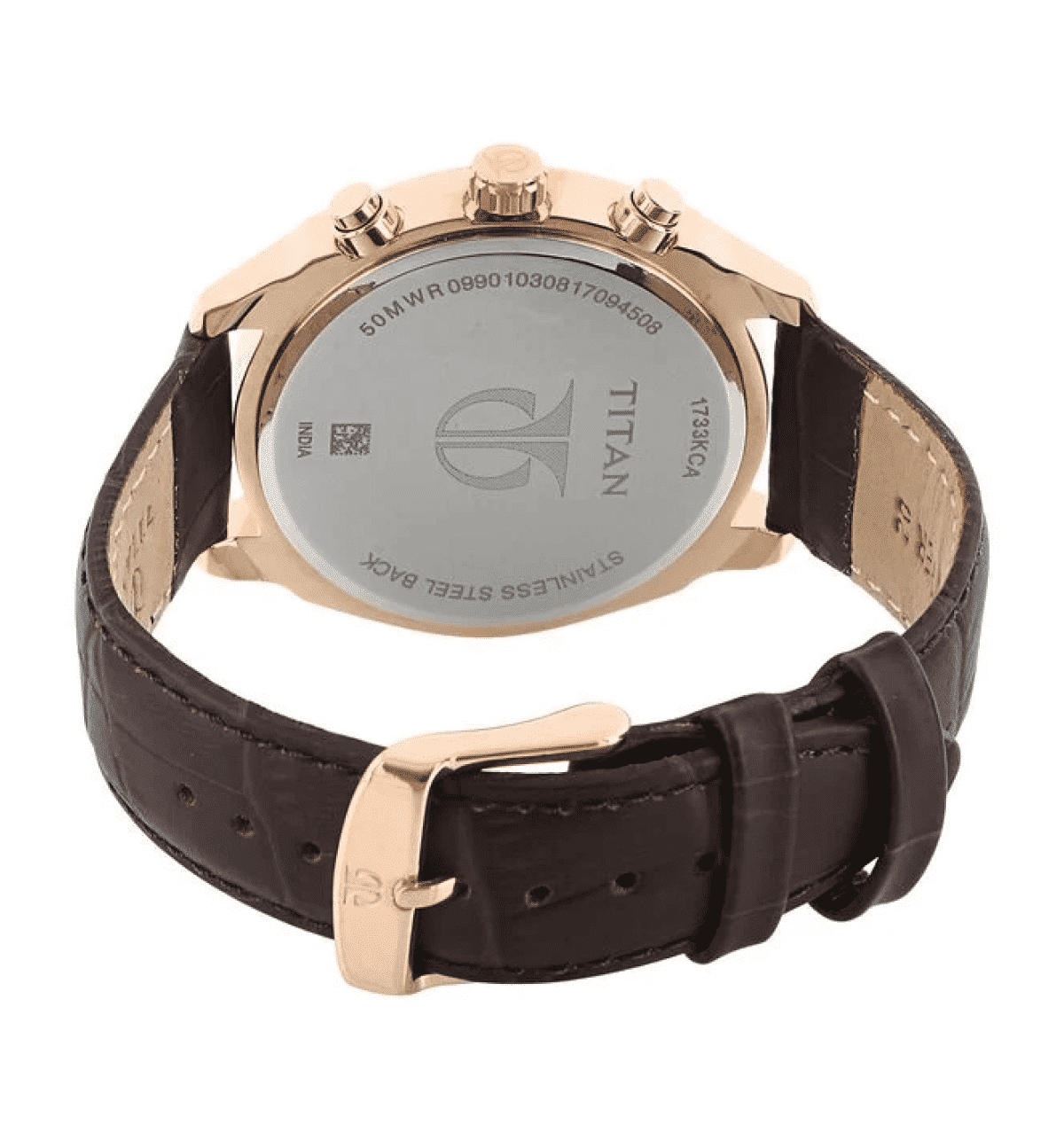 Buy Titan Quartz Men's Multifunction Blue Dial Leather Strap Watch