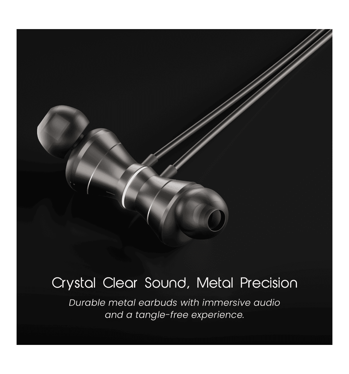 Hammer Nova In-Ear Wired Earphone with Mic, Type-C (Black) - Image 2