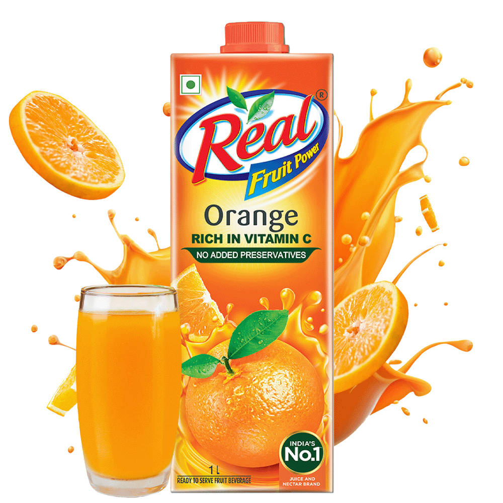 Real Fruit Power Orange Juice (Tetra Pack)
