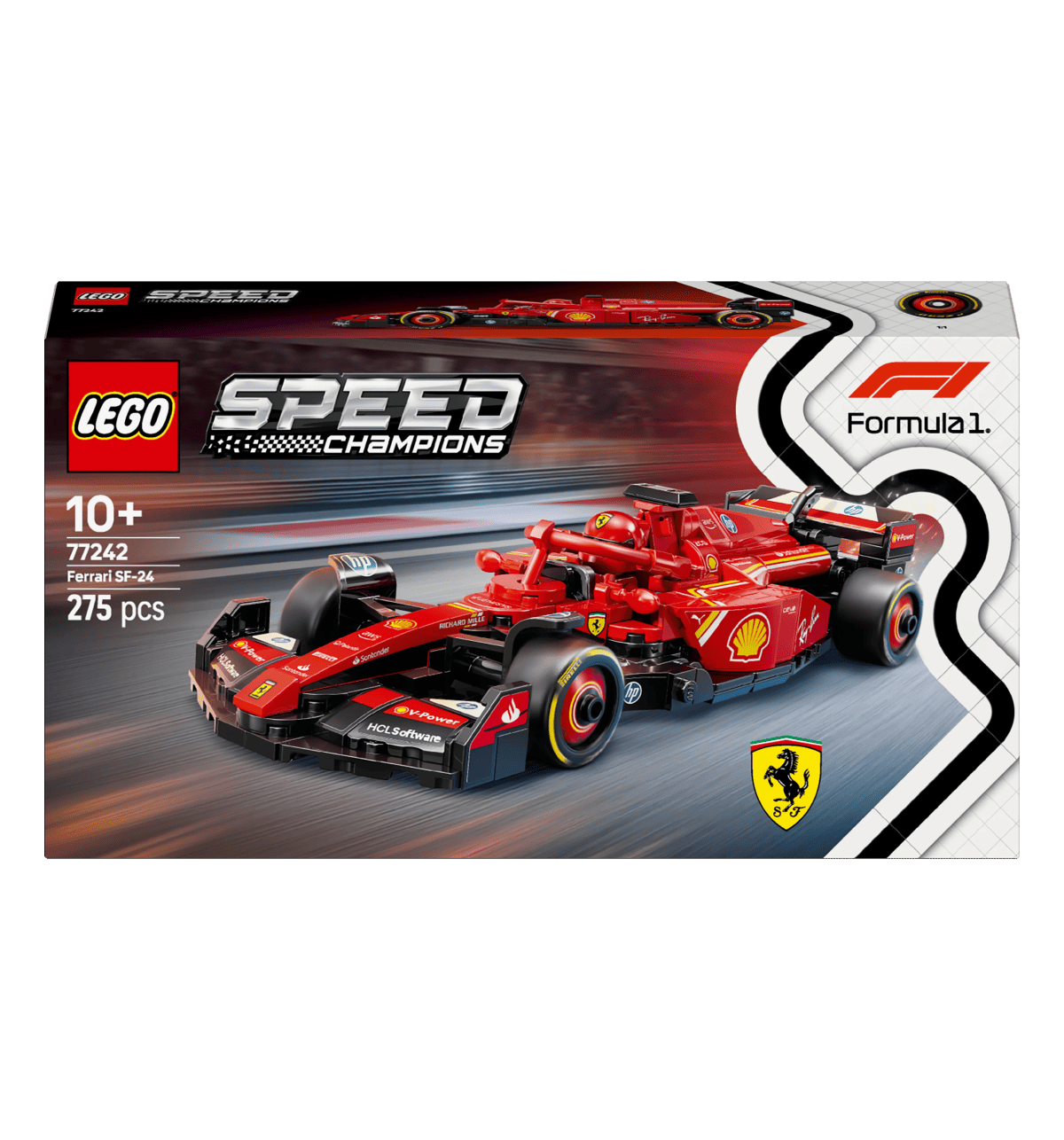 LEGO Speed Champions Ferrari SF-24 F1 Race Car Driver Pack of 77242 - Image 2