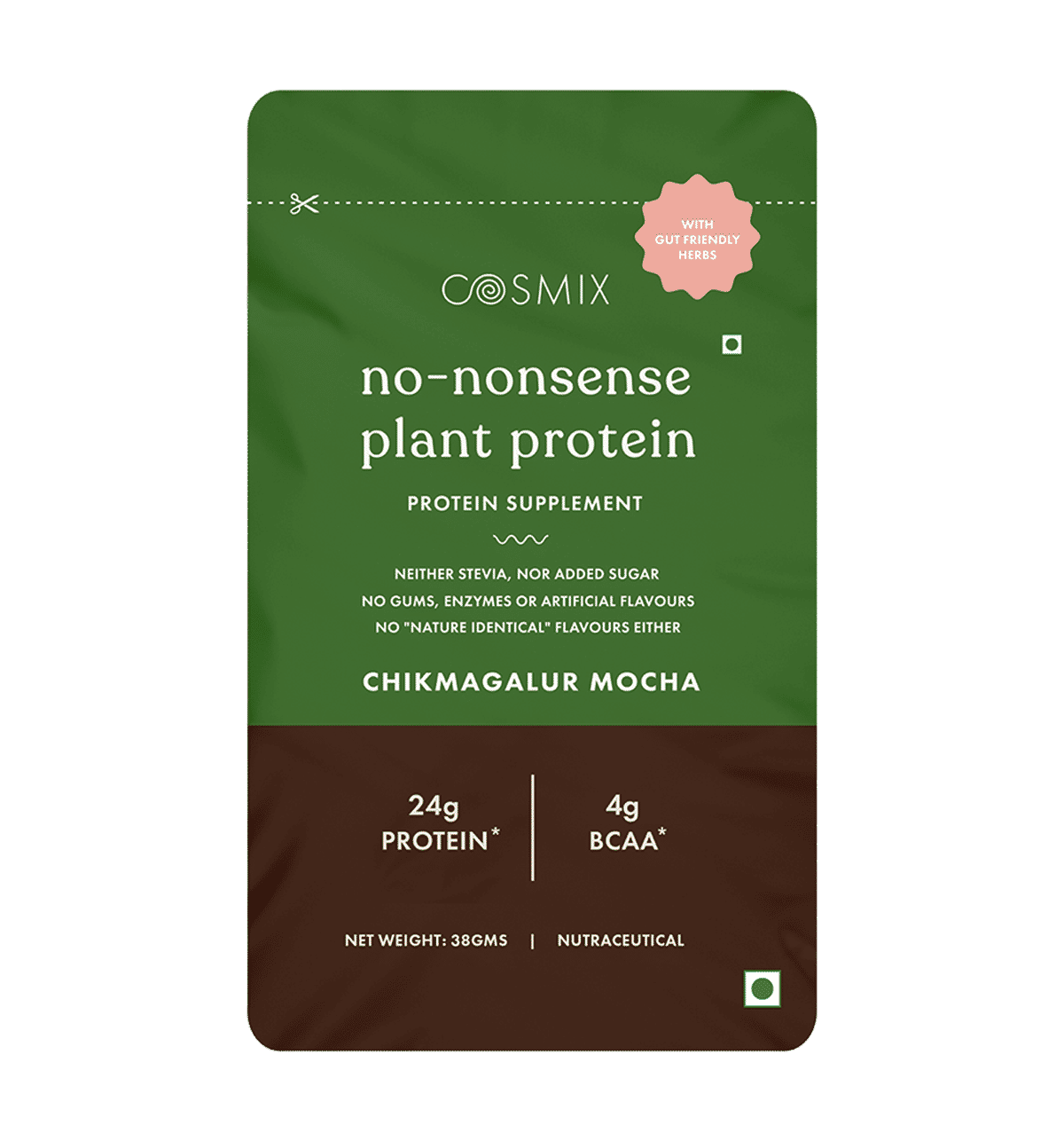 Buy COSMIX No Nonsense Plant Protein (Chikmagalur Mocha) Online