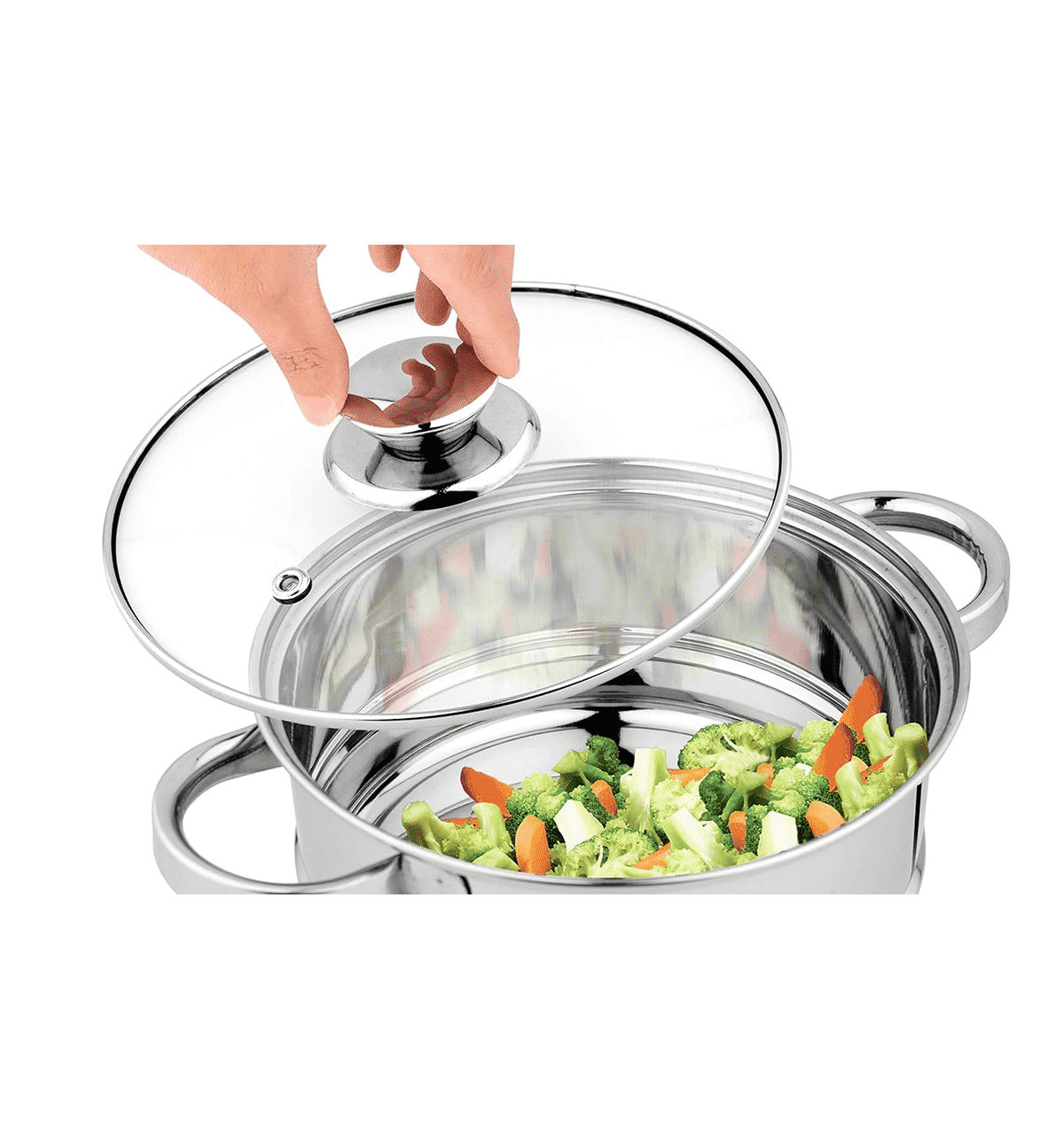 Pigeon Stainless Steel X Steamer 4.6L Silver - Image 5