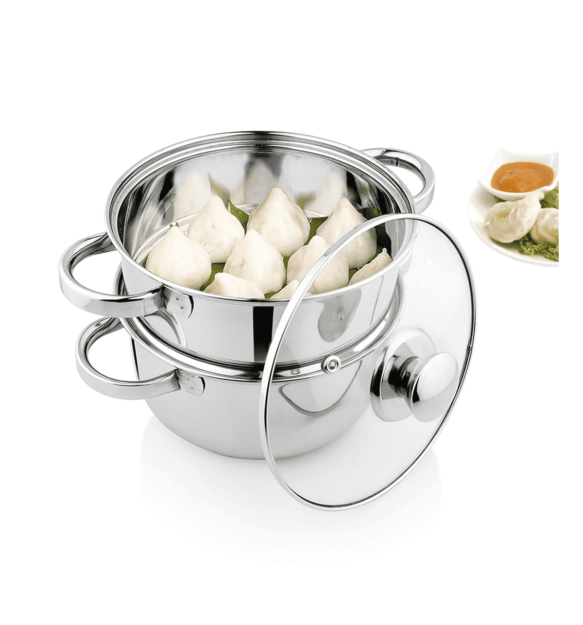 Pigeon Stainless Steel X Steamer 4.6L Silver - Image 2