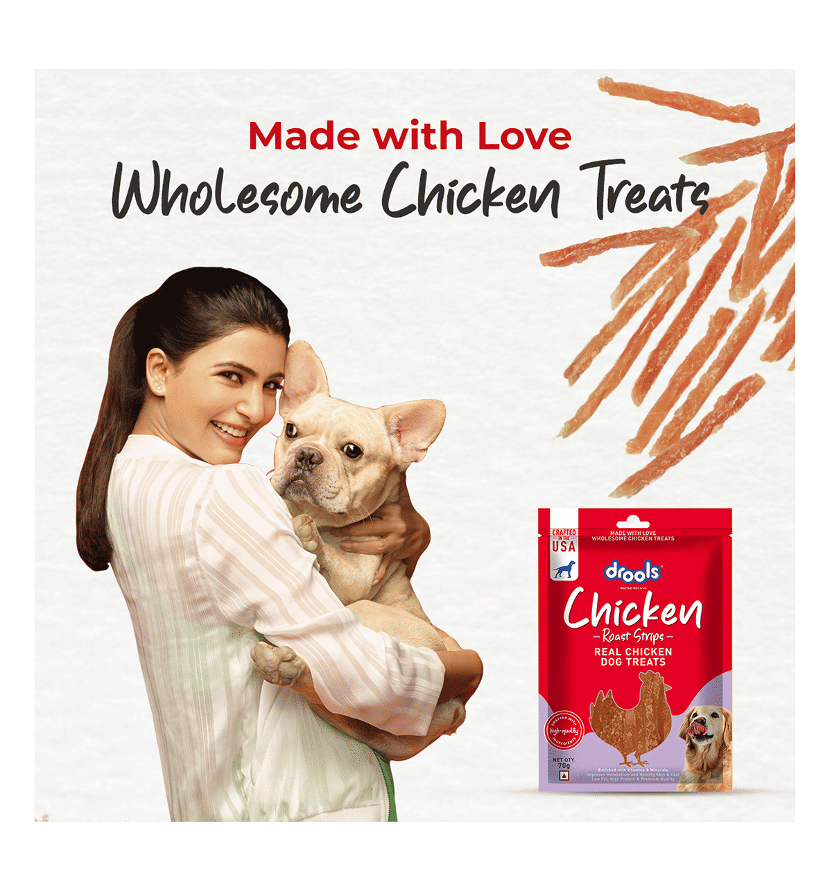 Buy Drools Chicken Roaststrips Dog Treats Online (70 g) At Best Price