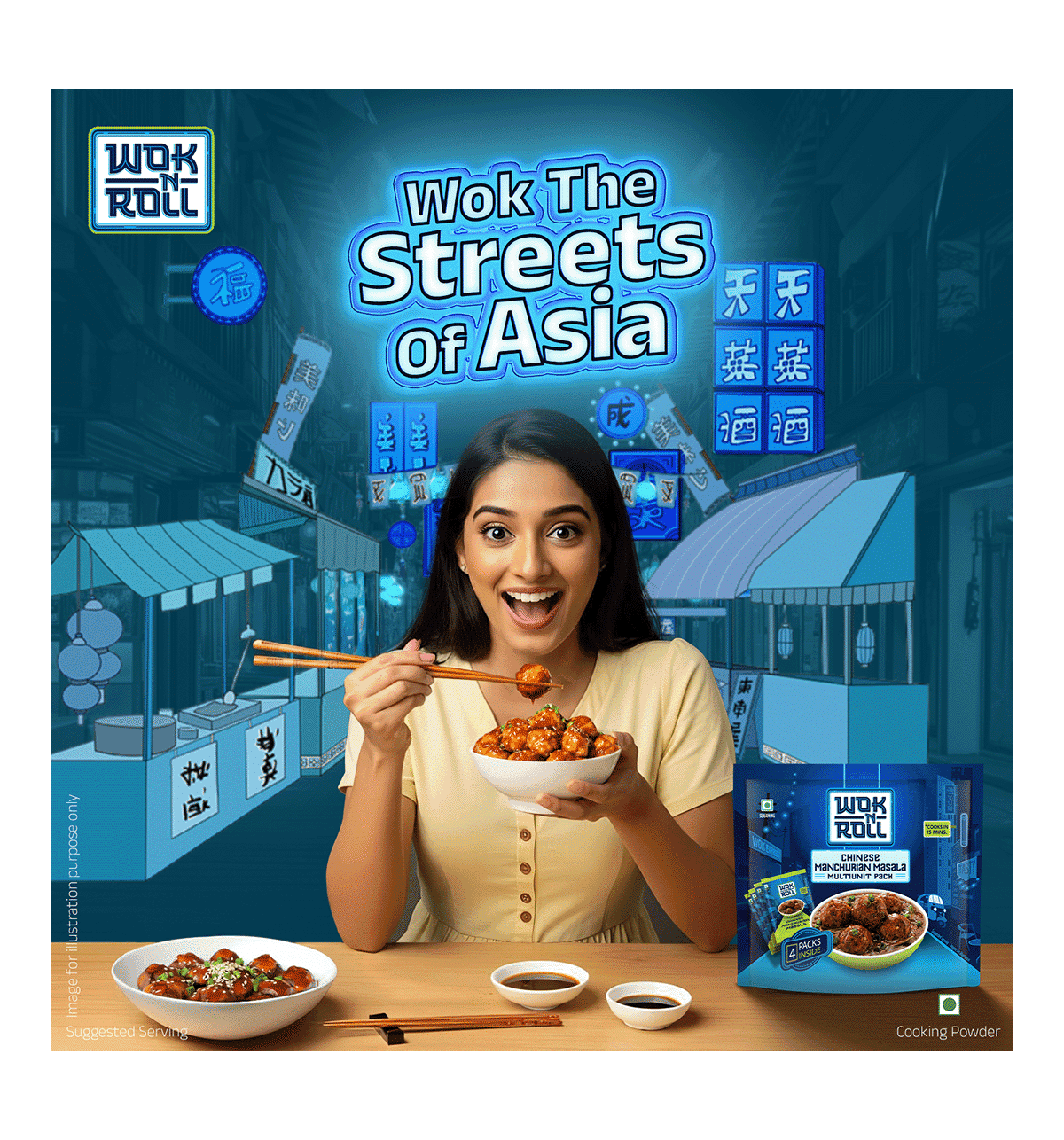 Buy Wok N Roll Manchurian Masala Pack of Online (80 g) At Best Price