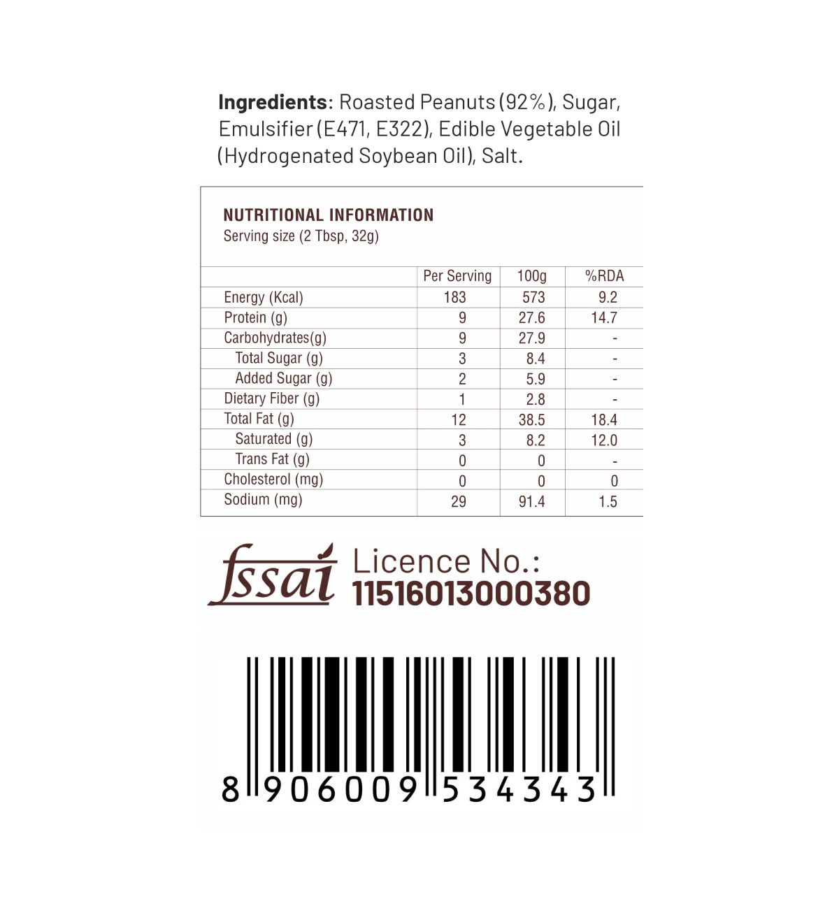 Ritebite Max Protein Peanut Spread - Classic Crunchy - Image 3