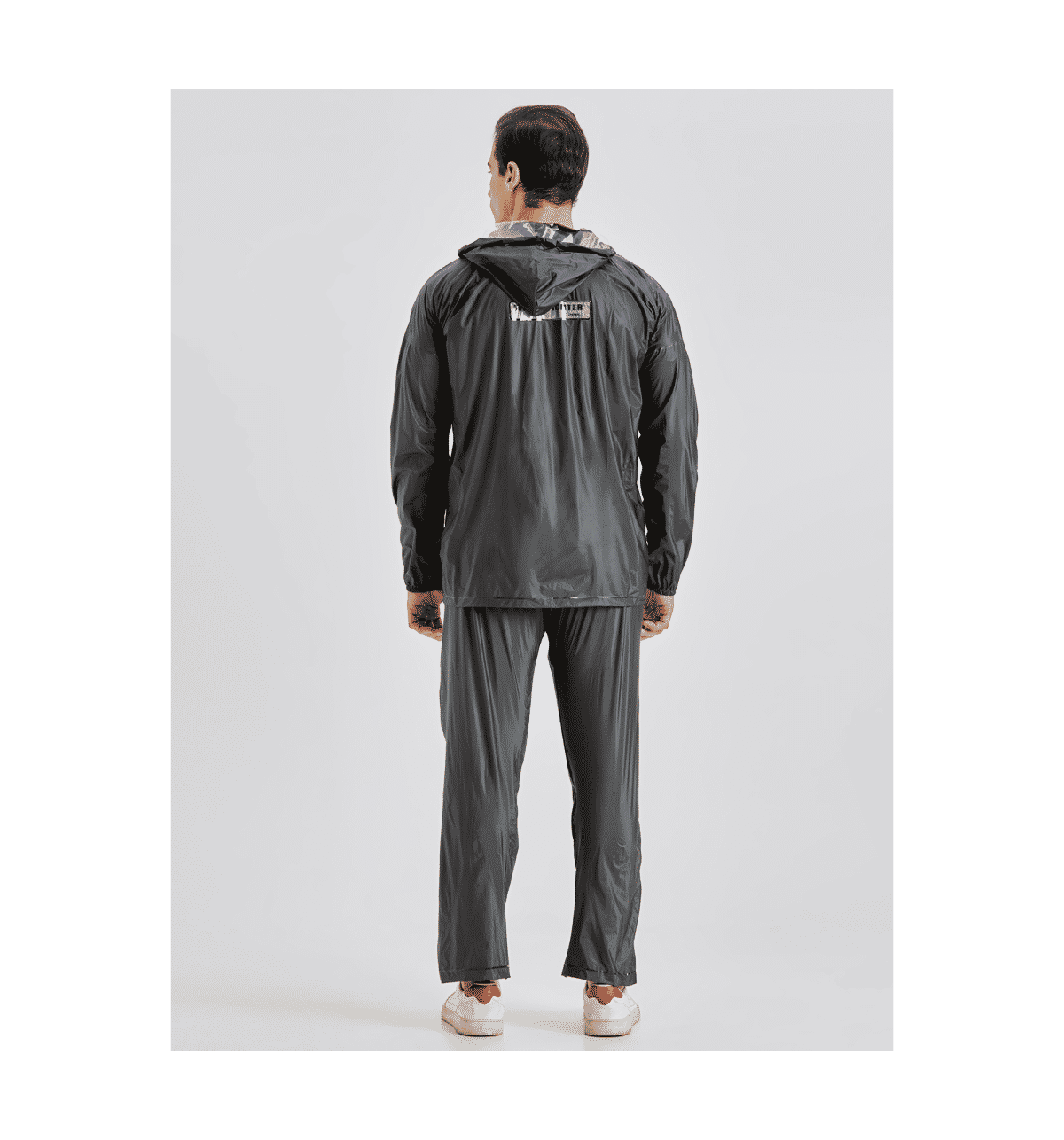 Buy Zeel Full Sleeves PVC Rainsuit for Men (XXL, PVC, Solid, Black
