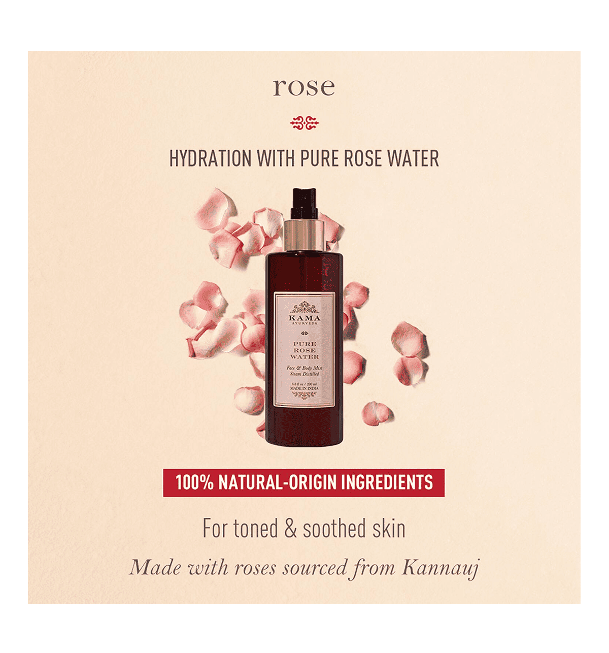 Buy Kama Ayurveda Pure Rose Water Online () At Best Price