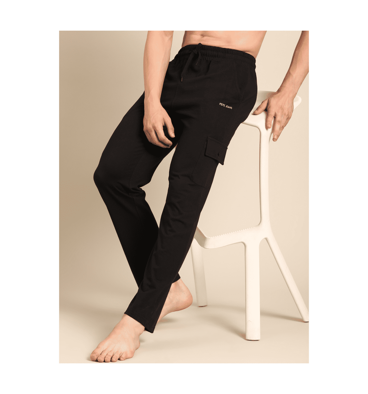 Buy Pepe Jeans Phantom Black Men Track Pants (Solid) - XL Online