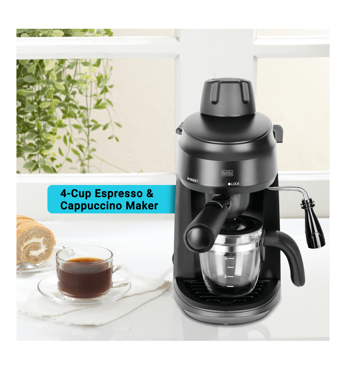 Buy Black+Decker 4 - Cup Espresso and Cappaccino Maker Online (1 Piece) At  Best Price