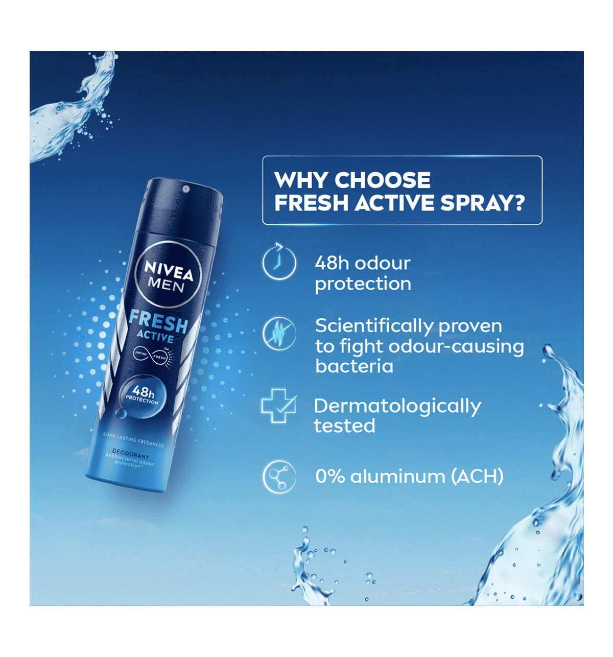 Nivea Fresh Active 150ml - Image 4