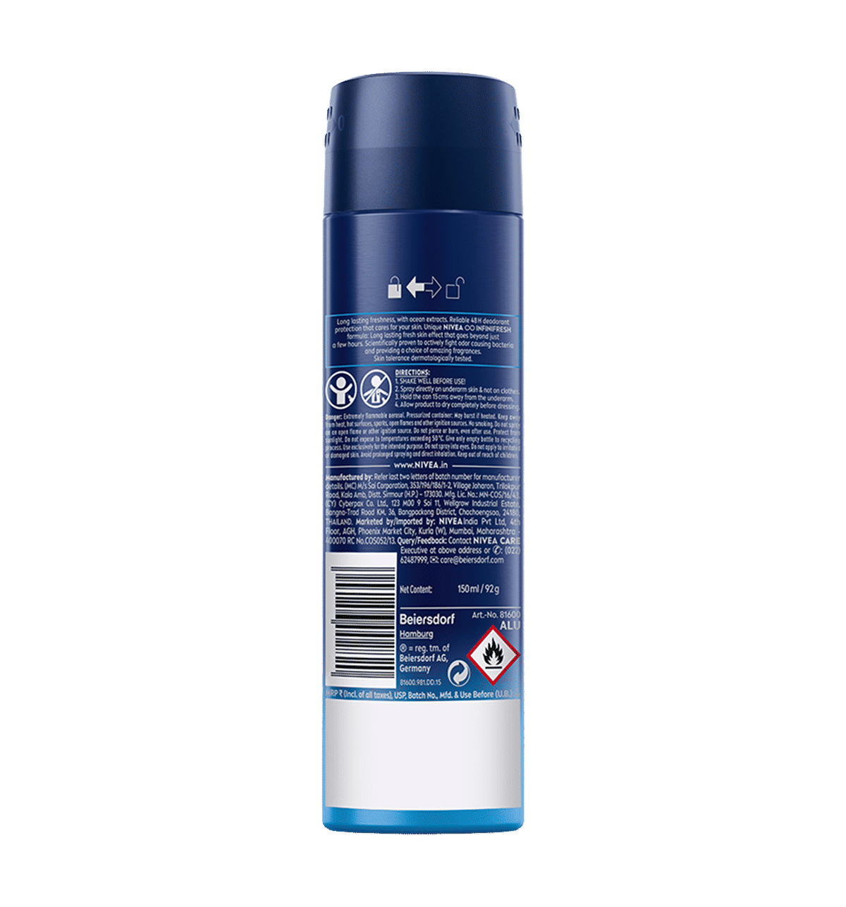 Nivea Fresh Active 150ml - Image 2