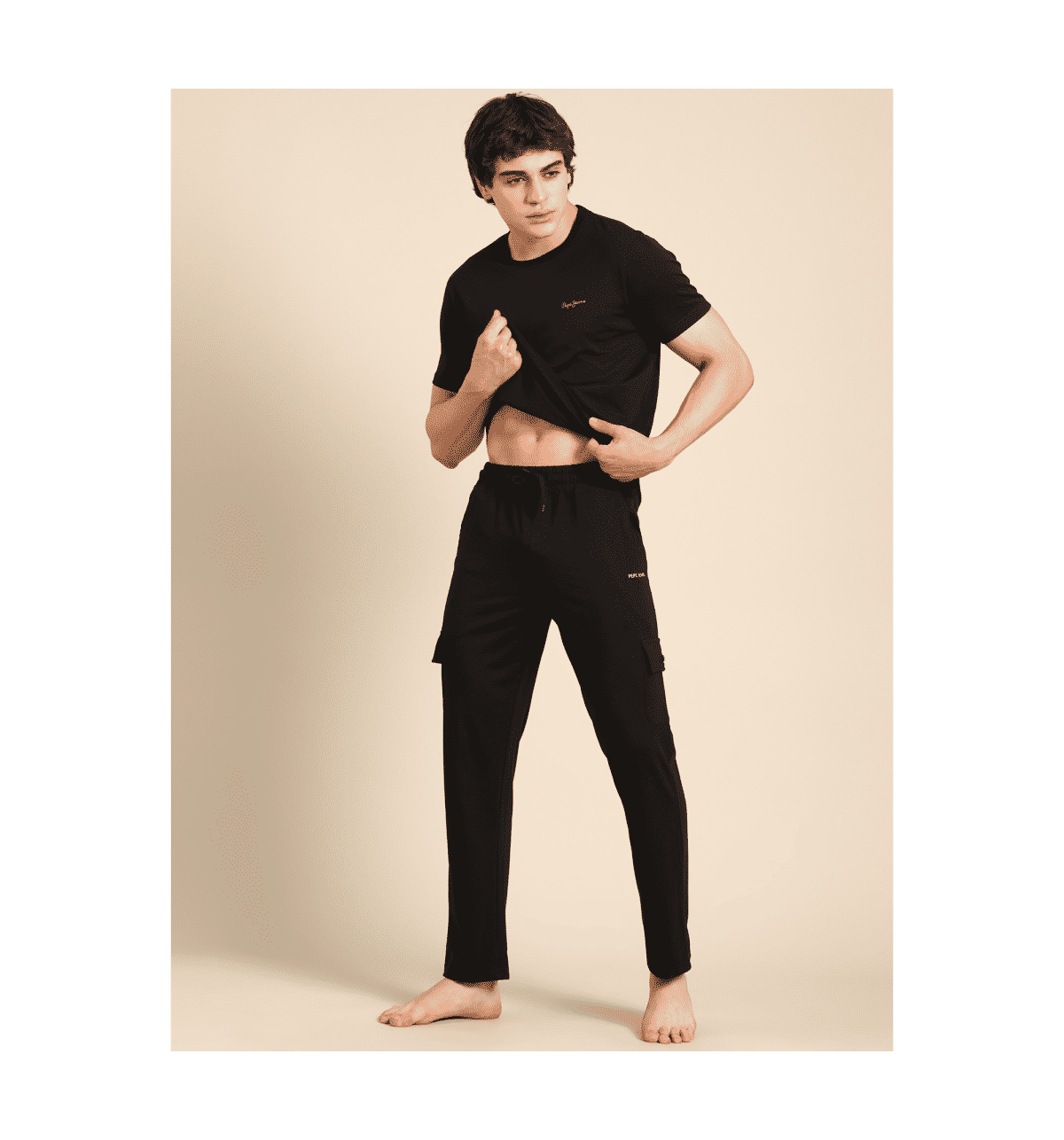 Buy Pepe Jeans Phantom Black Men Track Pants (Solid) - XL Online