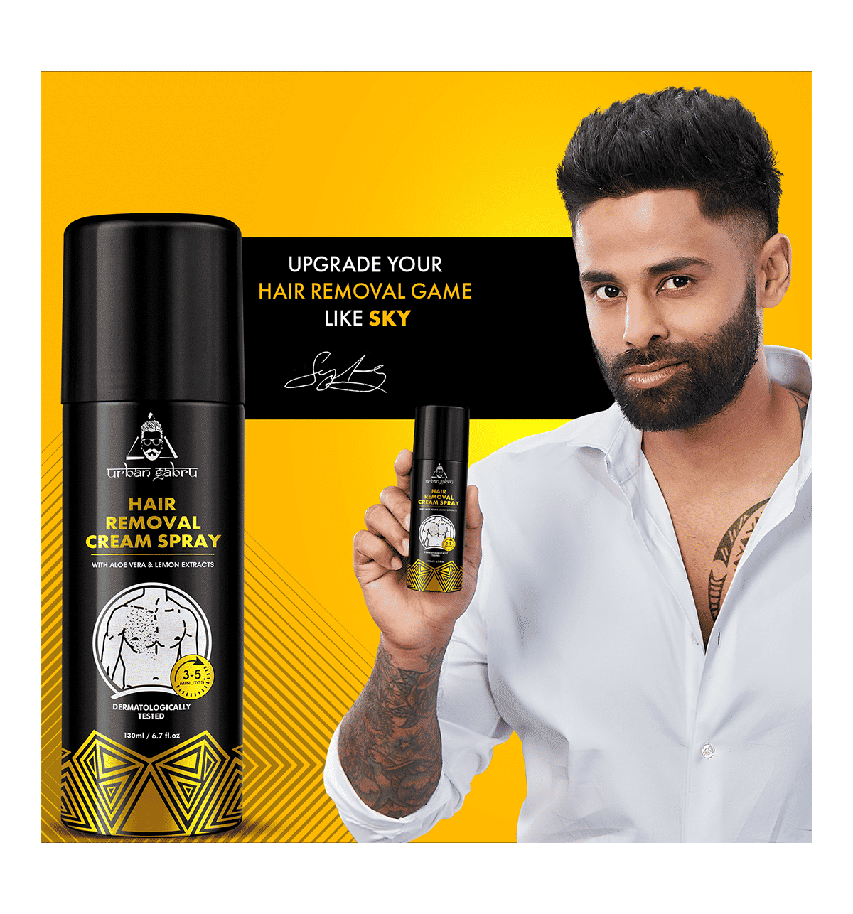 URBAN GABRU Hair Removal Cream Spray 130ml - Image 2