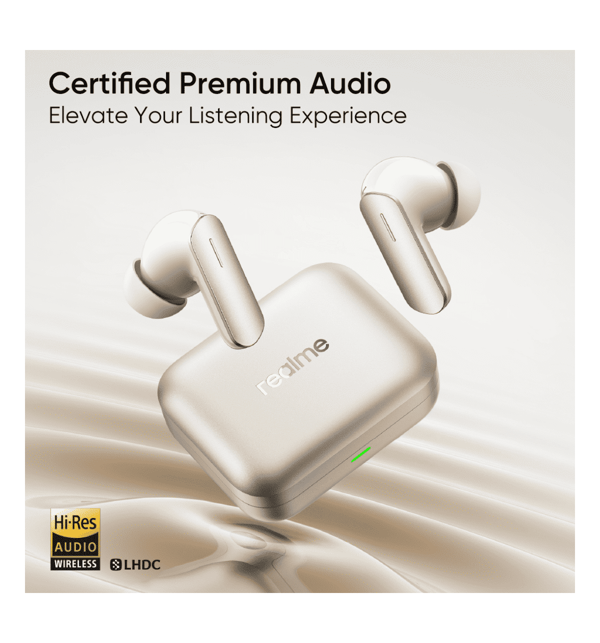 Realme Buds Air 7 TWS Earbuds (Ivory Gold) - Image 5