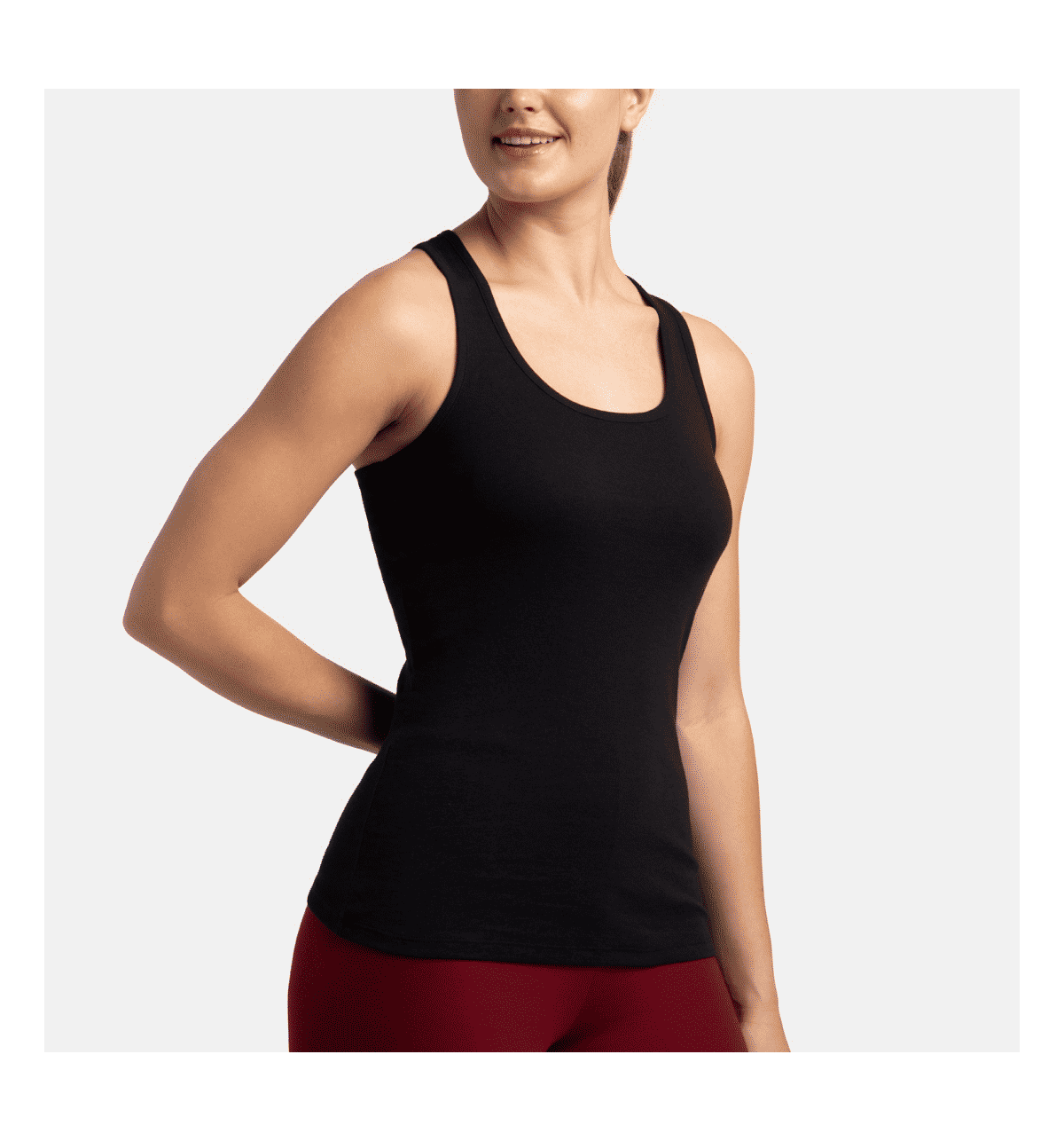 Buy Jockey 1467 Super Combed Cotton Rib Fabric Slim Fit Solid