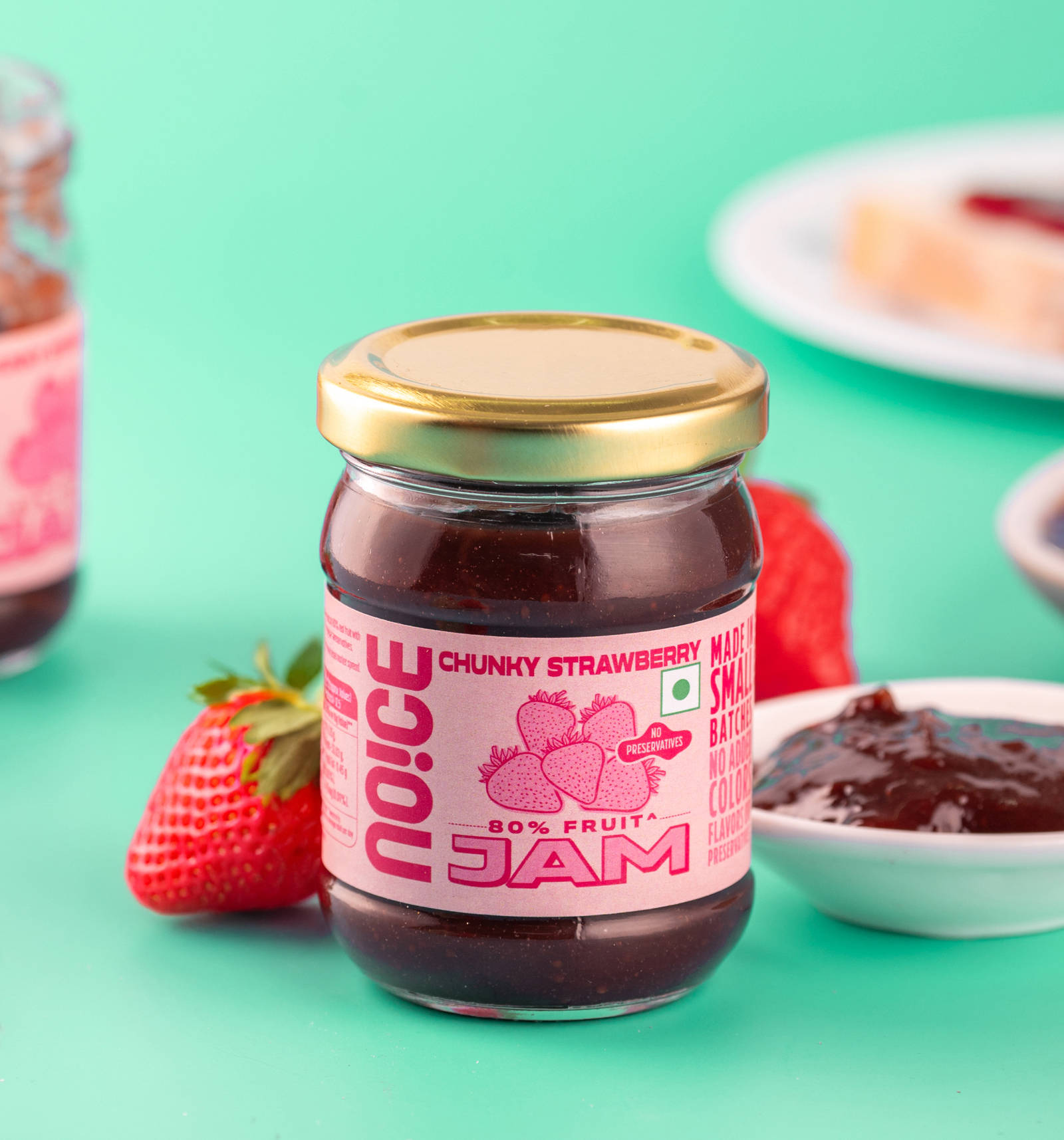 Strawberry Jam　伊勢しめ縄 Buy NOICE Chunky Strawberry Jam (80% fruit & No Preservatives