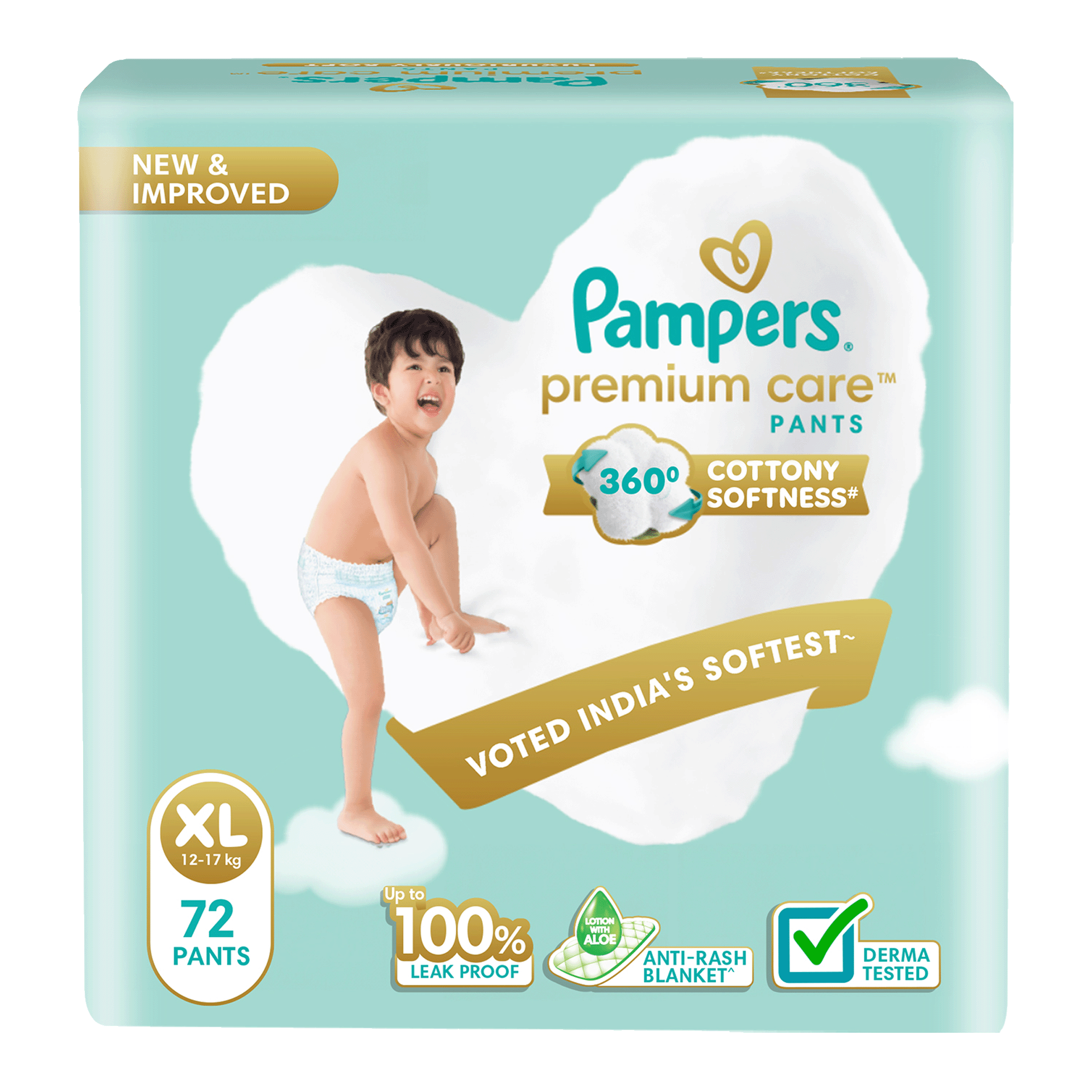 Buy Pampers Pant Diaper (XL, 12-17 Kg, 72 Pieces, Anti-Rash