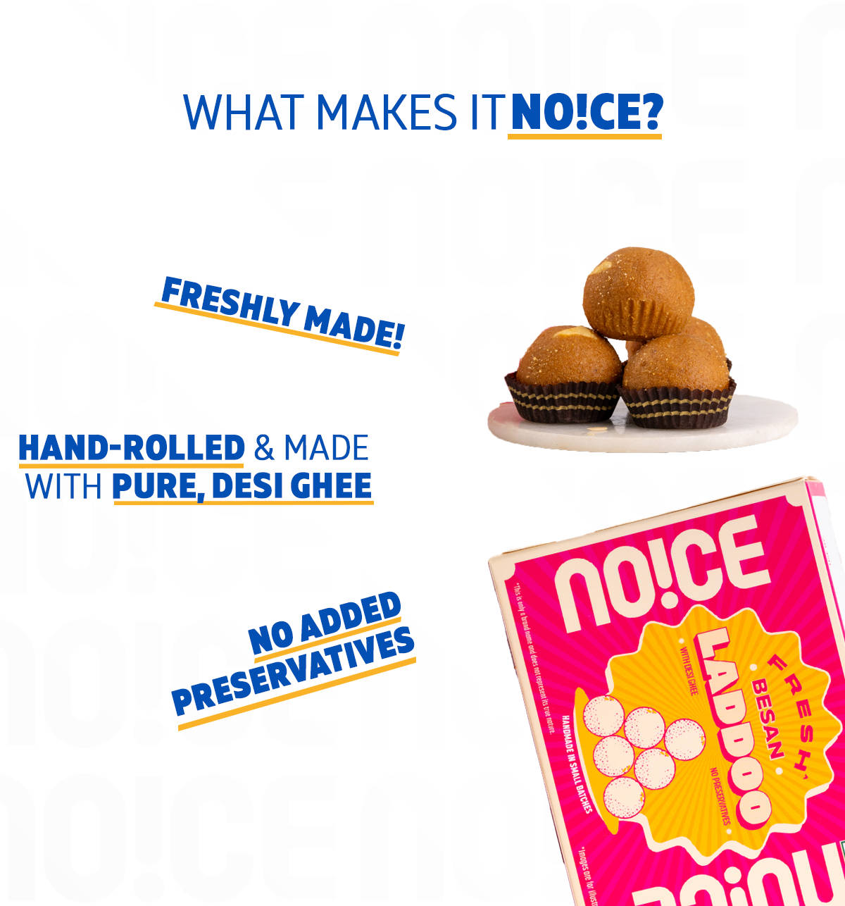 NOICE Fresh Besan Ladoo 4 Pieces - Image 2