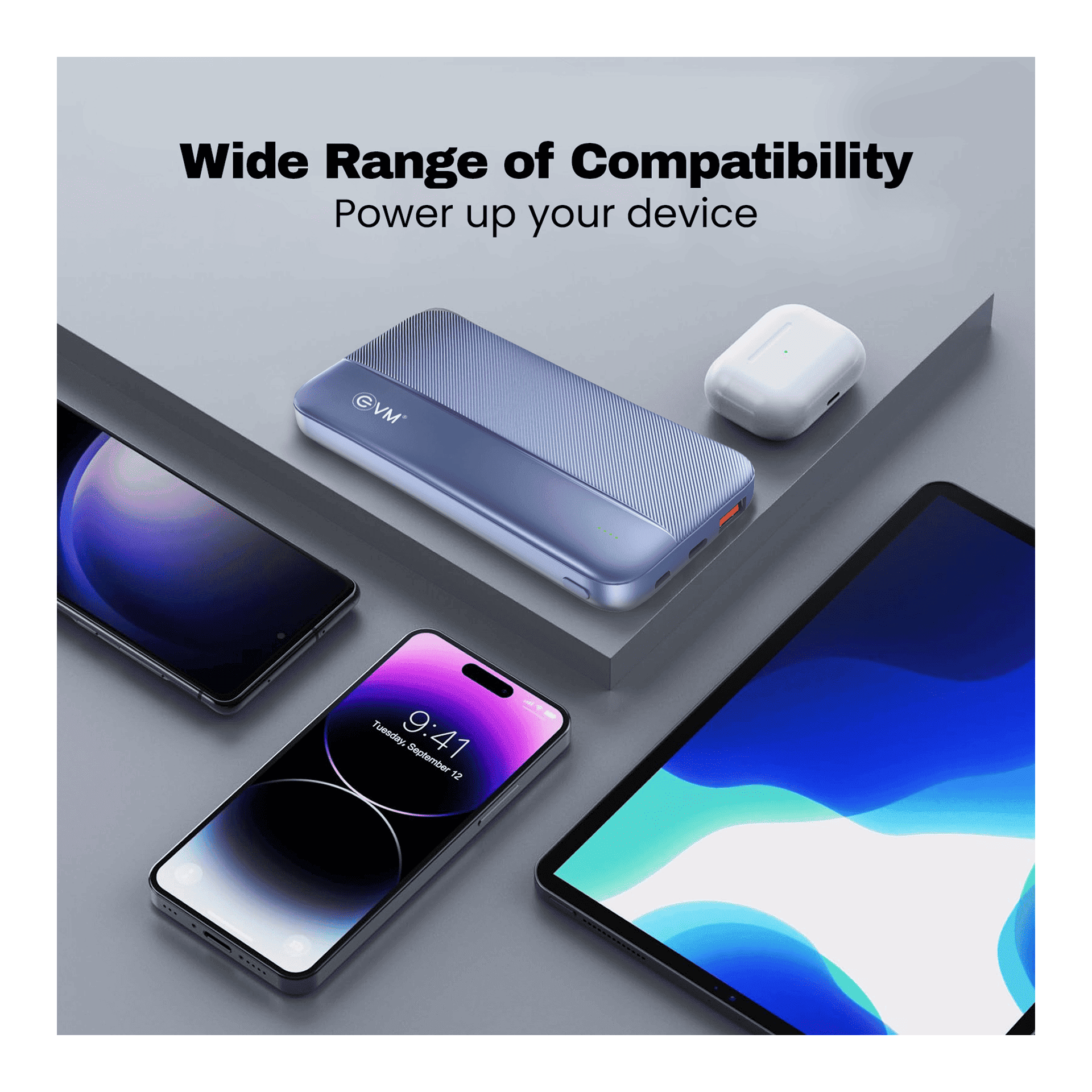 EVM EnBolt 10000mAh PowerBank 22.5W Quick Charge (Blue) - Image 5