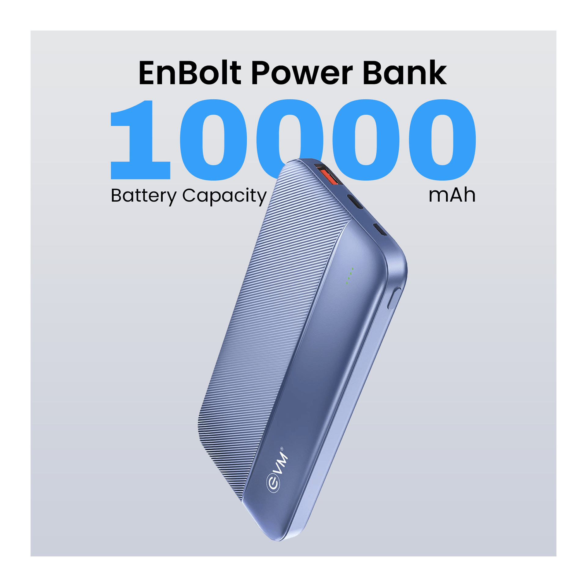 EVM EnBolt 10000mAh PowerBank 22.5W Quick Charge (Blue) - Image 2