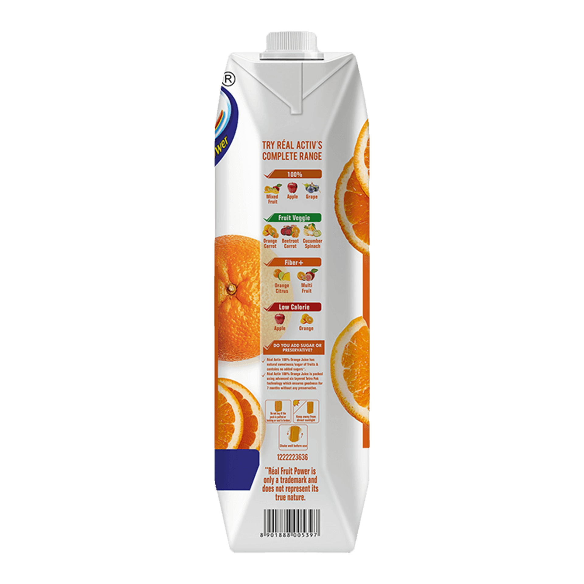 Buy Real Activ 100% Orange Juice Online (1 ltr) At Best Price