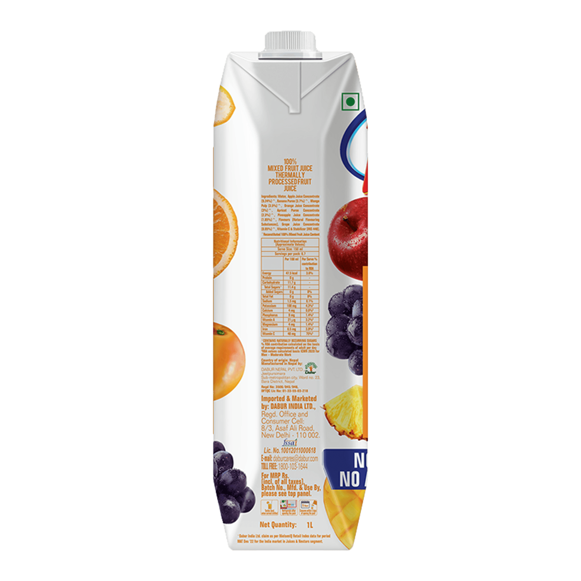 Buy Real Fruit Power Activ 100% Mixed Fruit Juice (Tetra Pack