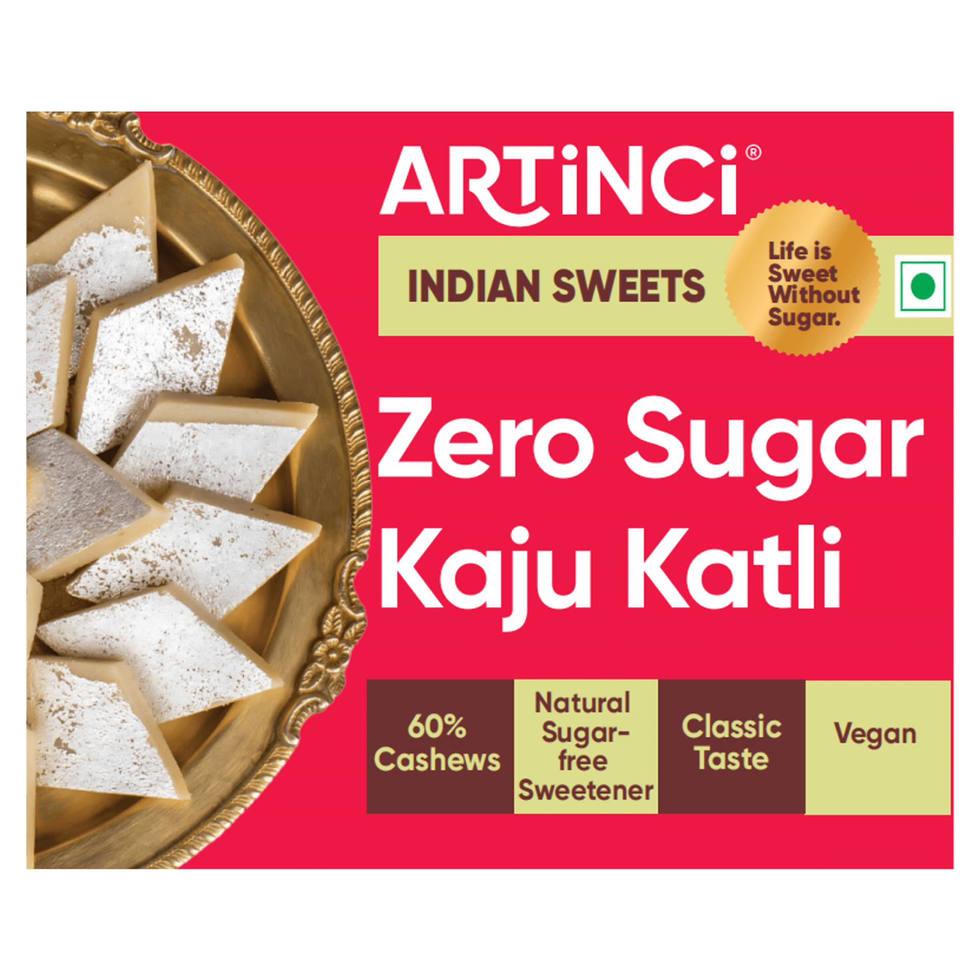 Buy Artinci Kaju Katli-Sugar free Online (100 g) At Best Price