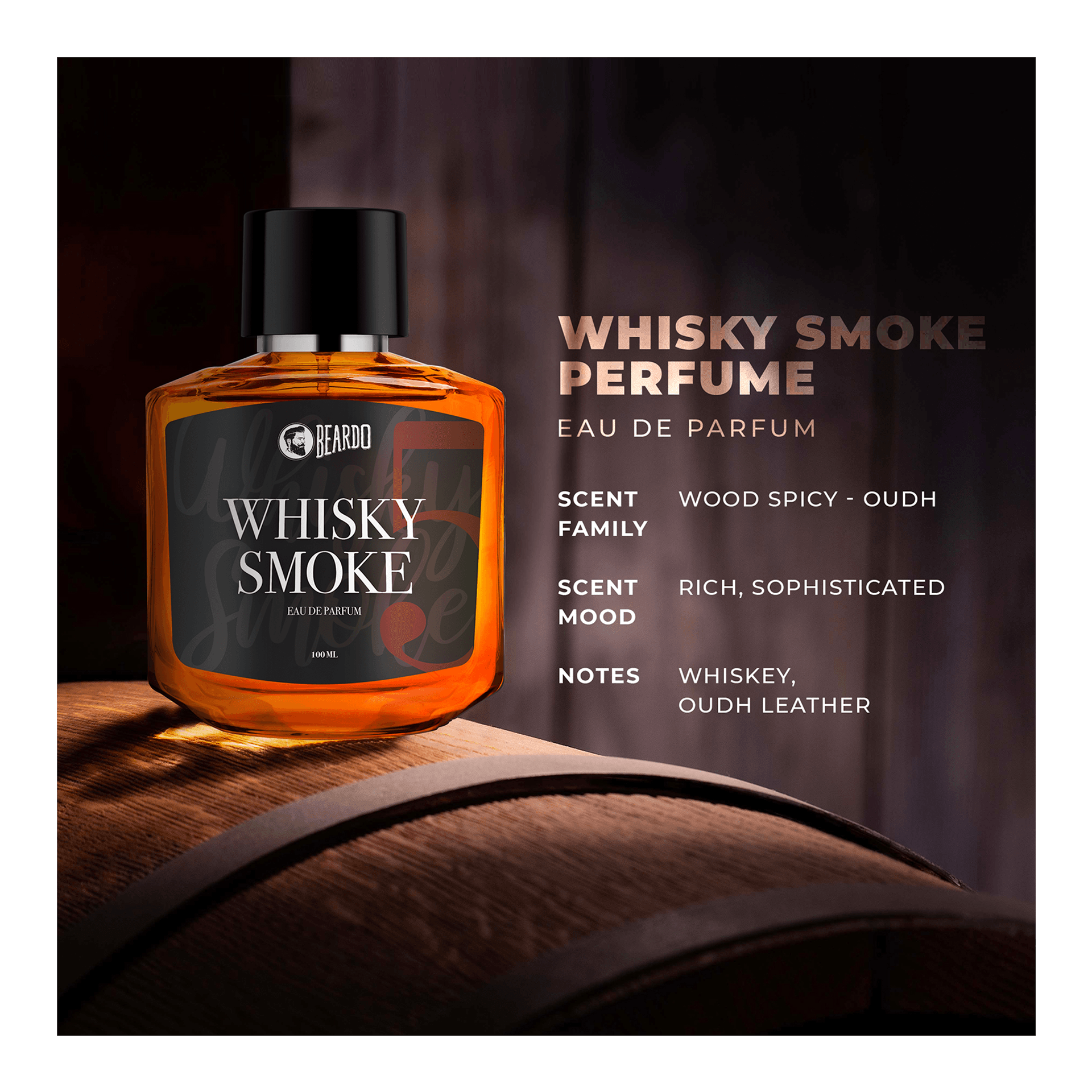 Buy Beardo Whisky Smoke Eau De Perfume Online (100 ml) At Best Price