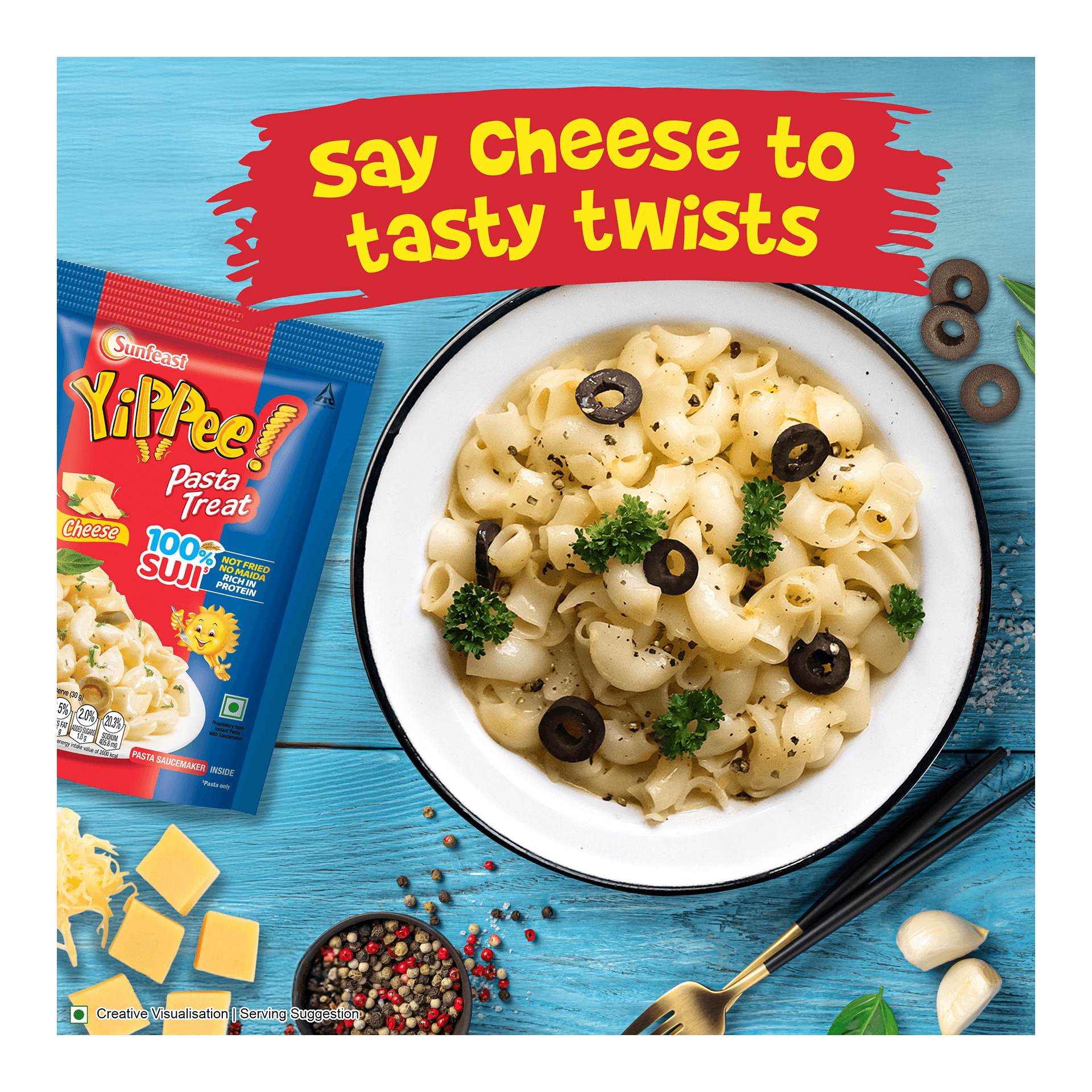 Buy Sunfeast Yippee Cheese Instant Pasta Online (65 g x 2) At Best